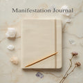 Linen-Bound Manifestation Journal