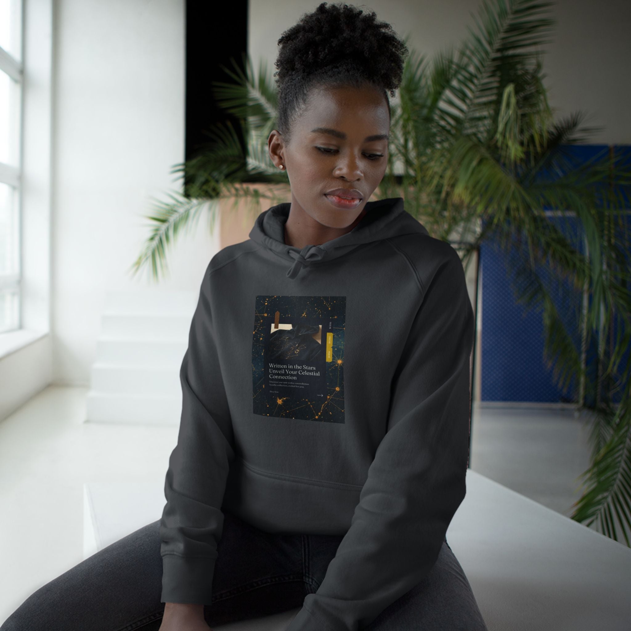 Zodiac Constellation Hoodie — Celestial Star Map Unisex Sweatshirt