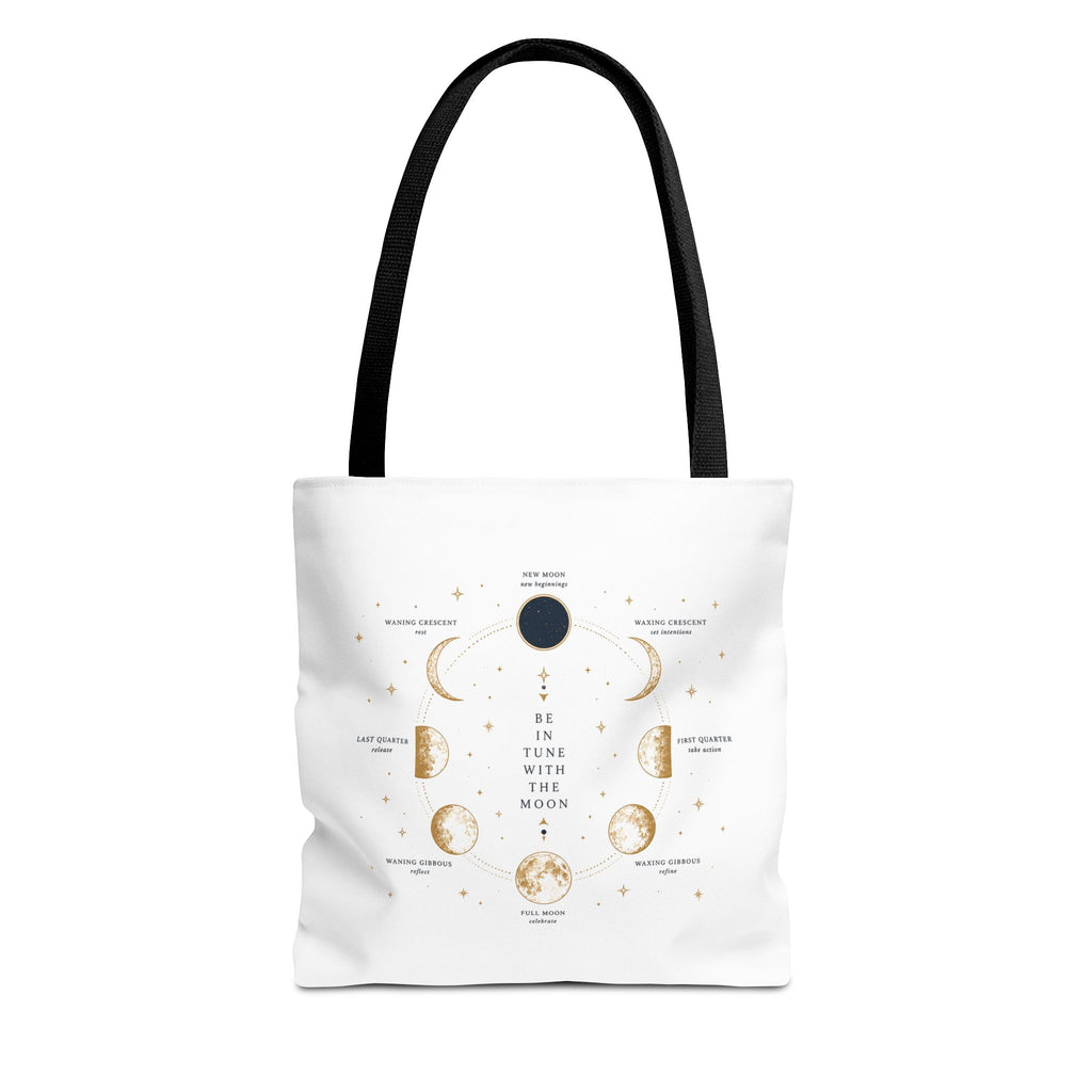 Moon Phase Tote Bag — Be in Tune with the Moon Graphic Tote