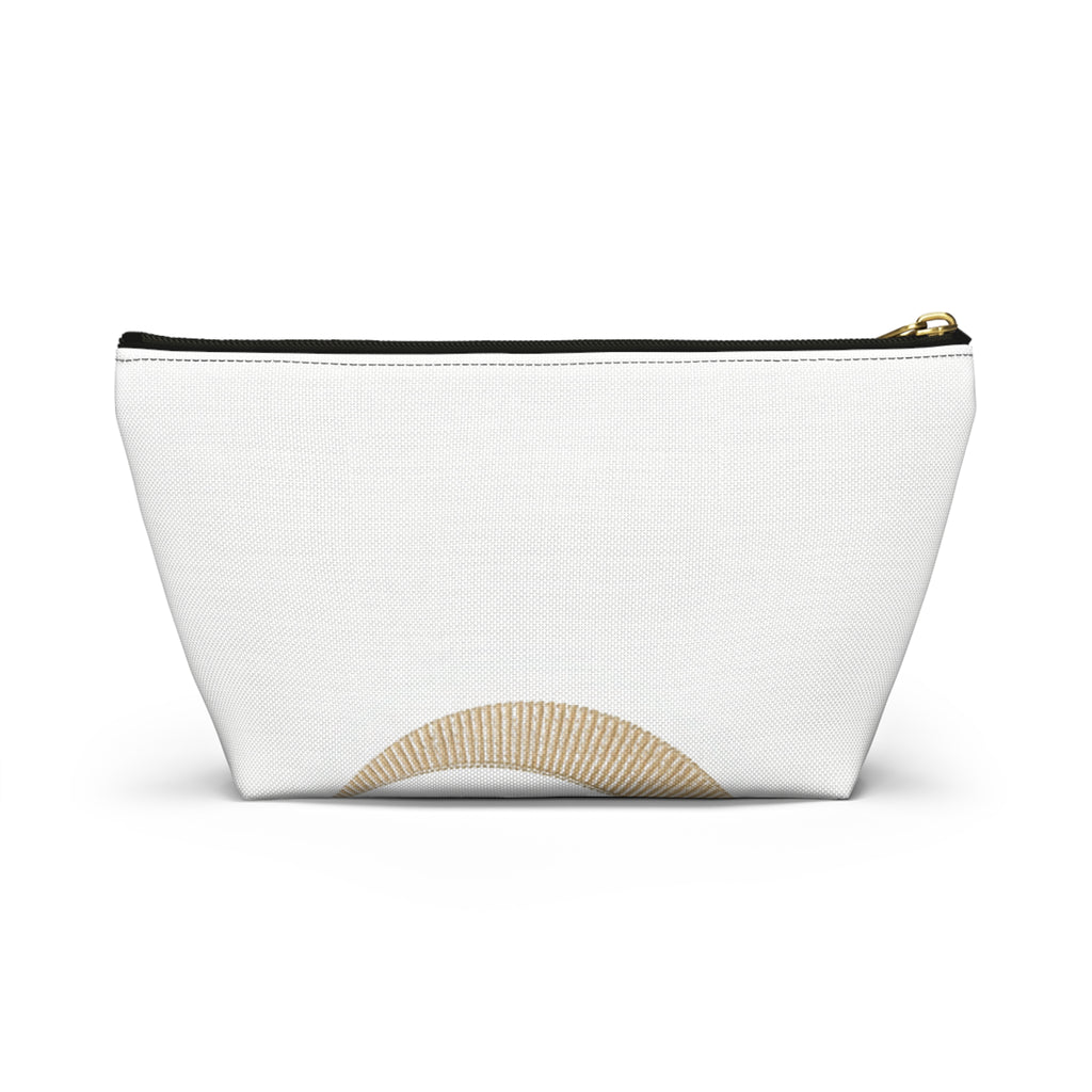 Minimal Crescent Moon Accessory Pouch — T‑Bottom Cosmetic Bag