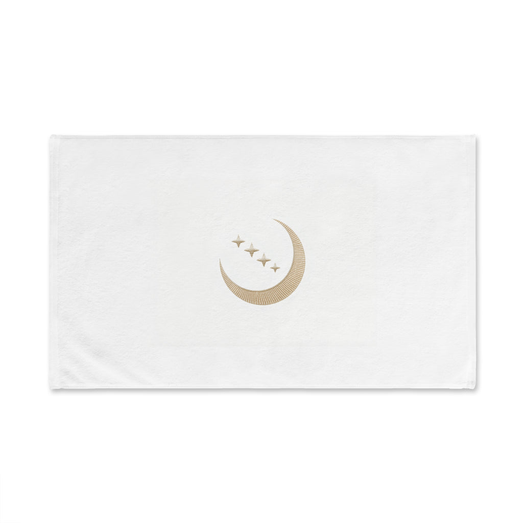Moon Phase Hand Towel — Celestial Crescent Moon Bathroom Decor | Mystical Home Gift