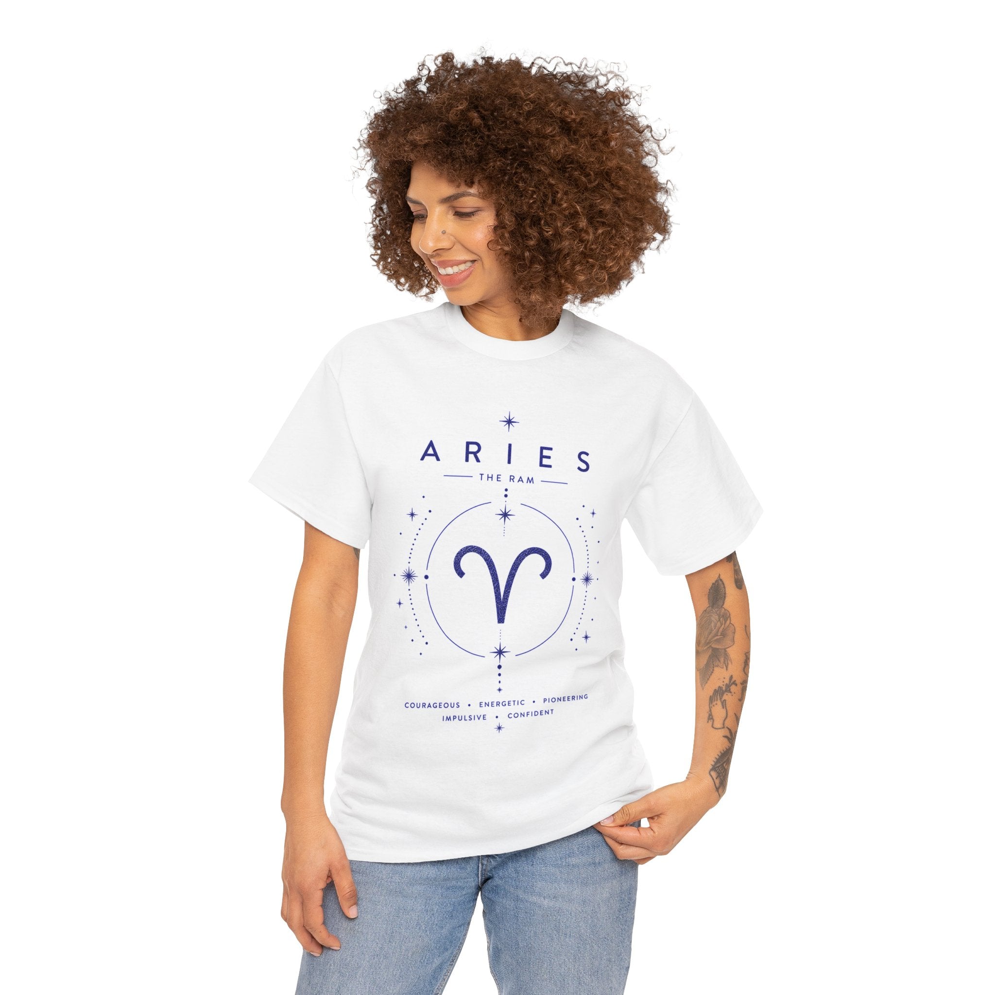 Aries Zodiac T-Shirt – The Ram Astrology Tee with Aries Symbol & Traits