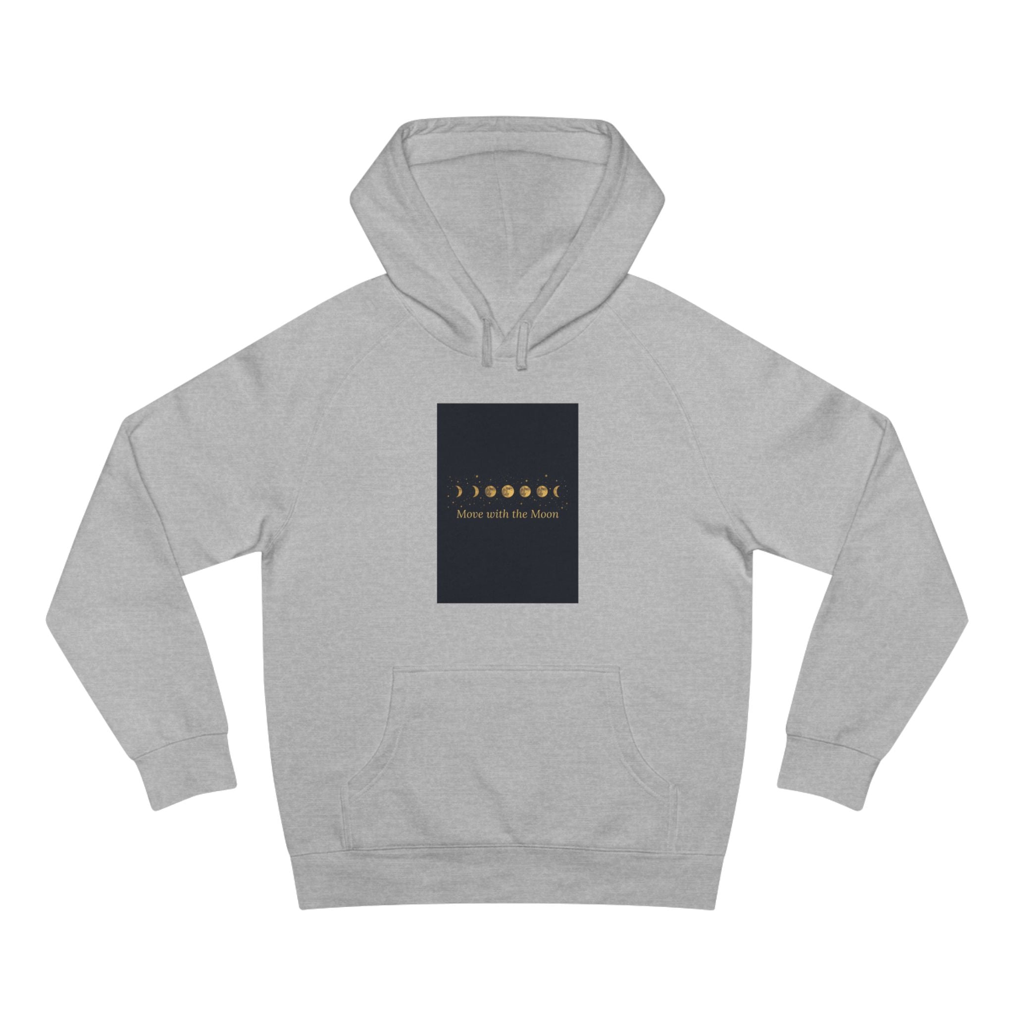 Moon Phase Hoodie — Celestial Lunar Cycle Unisex Sweatshirt