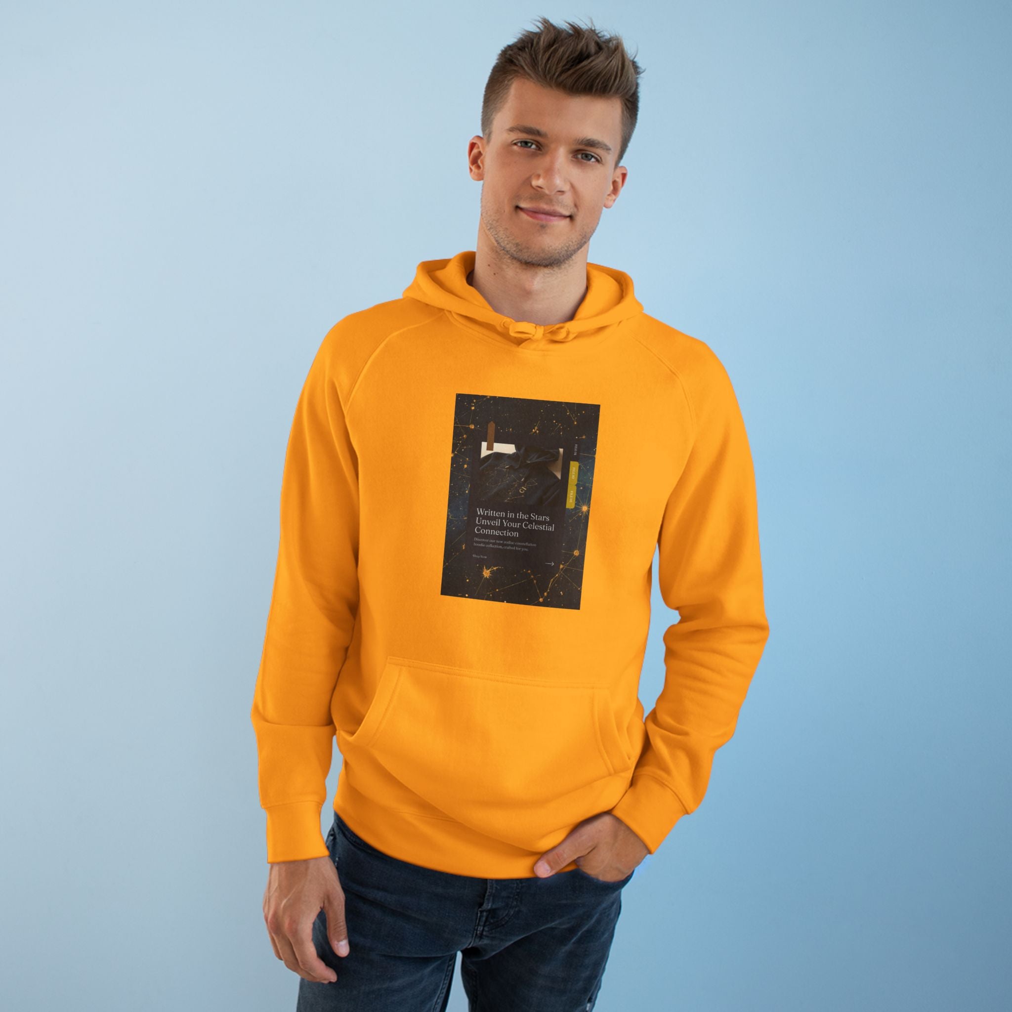 Zodiac Constellation Hoodie — Celestial Star Map Unisex Sweatshirt