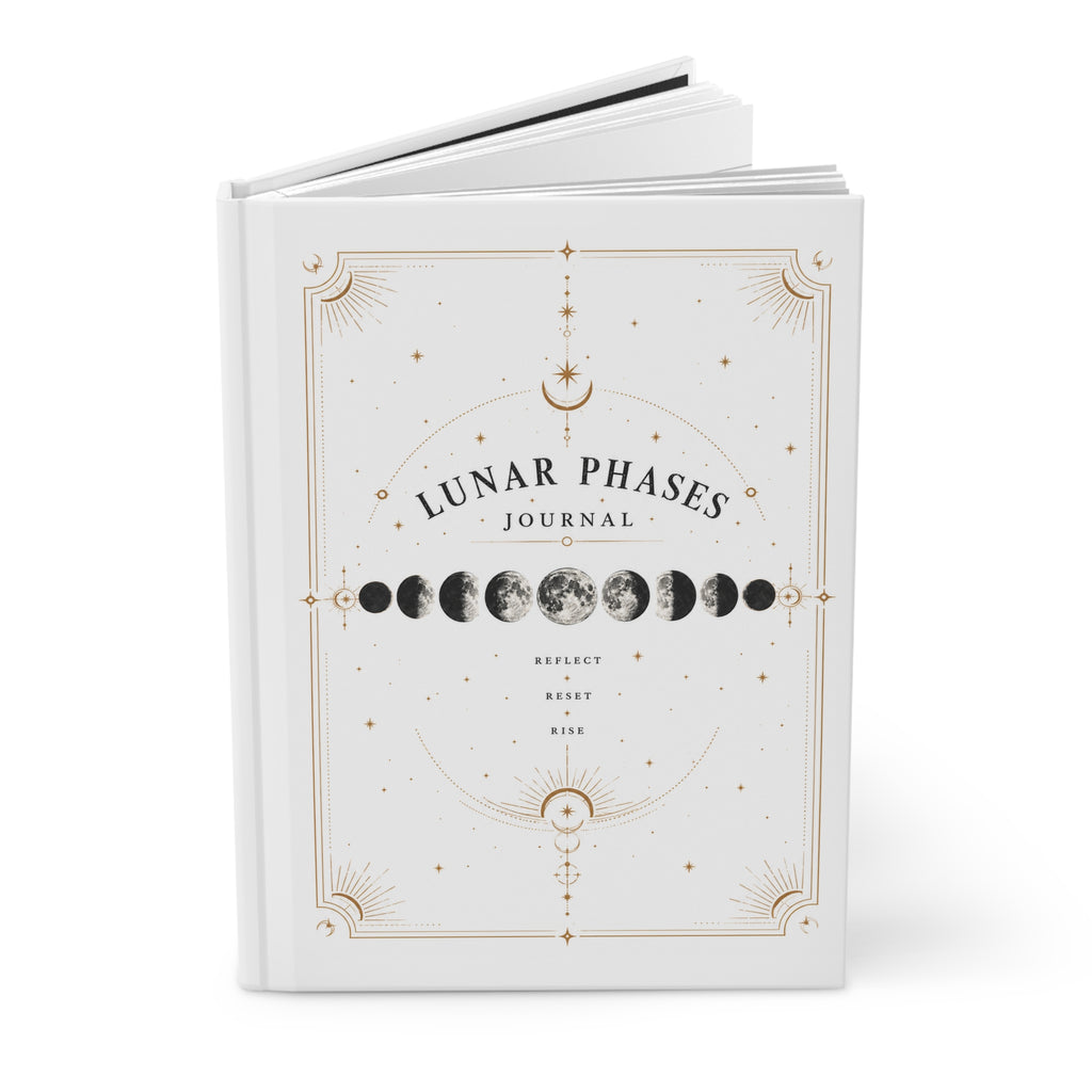 Lunar Phases Hardcover Journal — Moon Phase Astrology Notebook