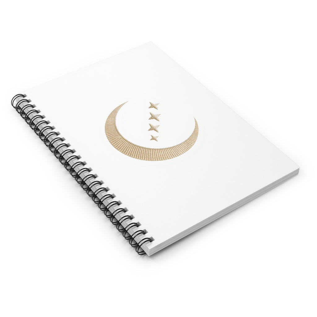 Moon Ritual Spiral Notebook — Celestial Journal | Mystical Writing & Manifestation