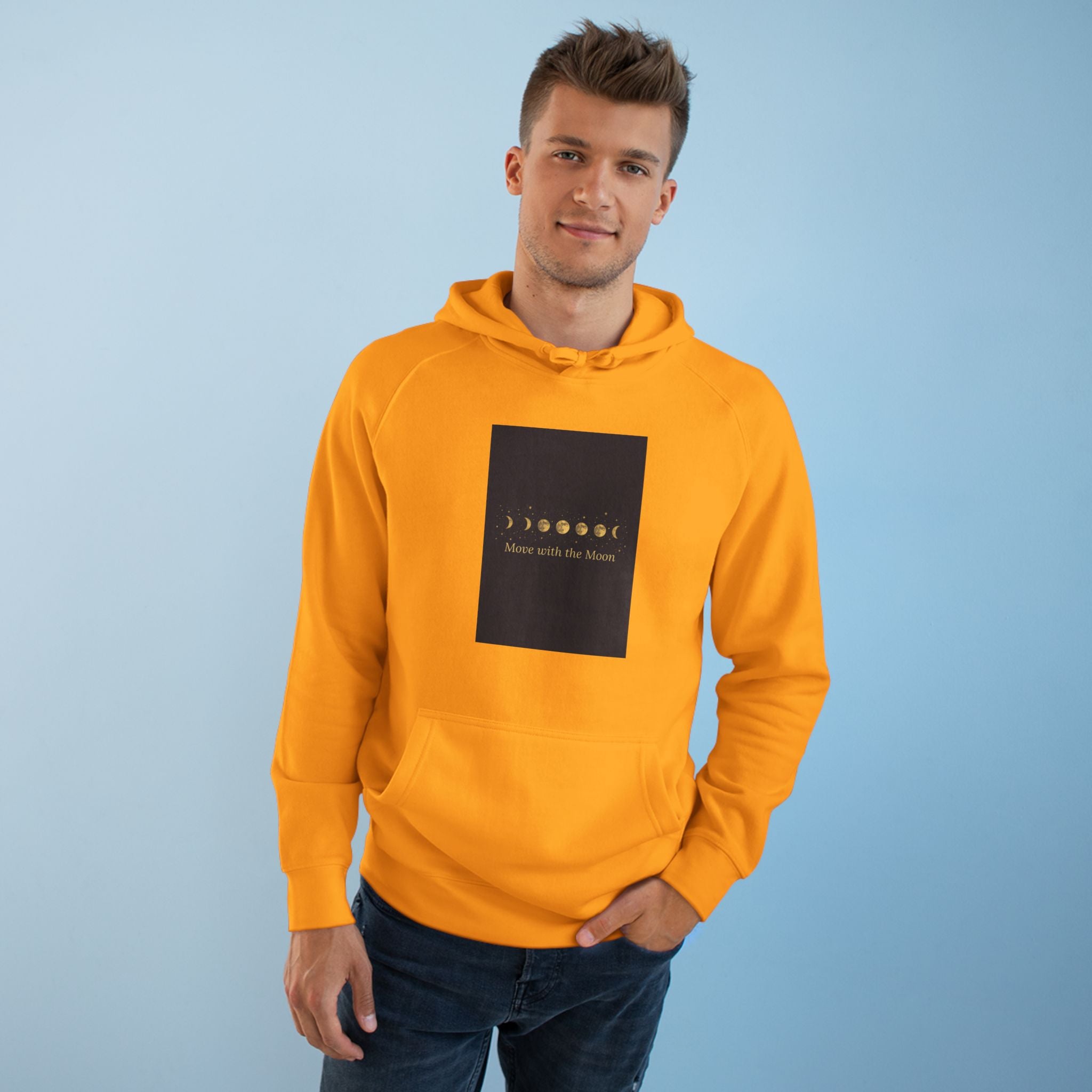 Moon Phase Hoodie — Celestial Lunar Cycle Unisex Sweatshirt