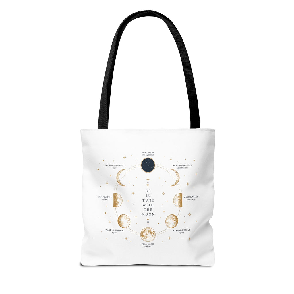 Moon Phase Tote Bag — Be in Tune with the Moon Graphic Tote
