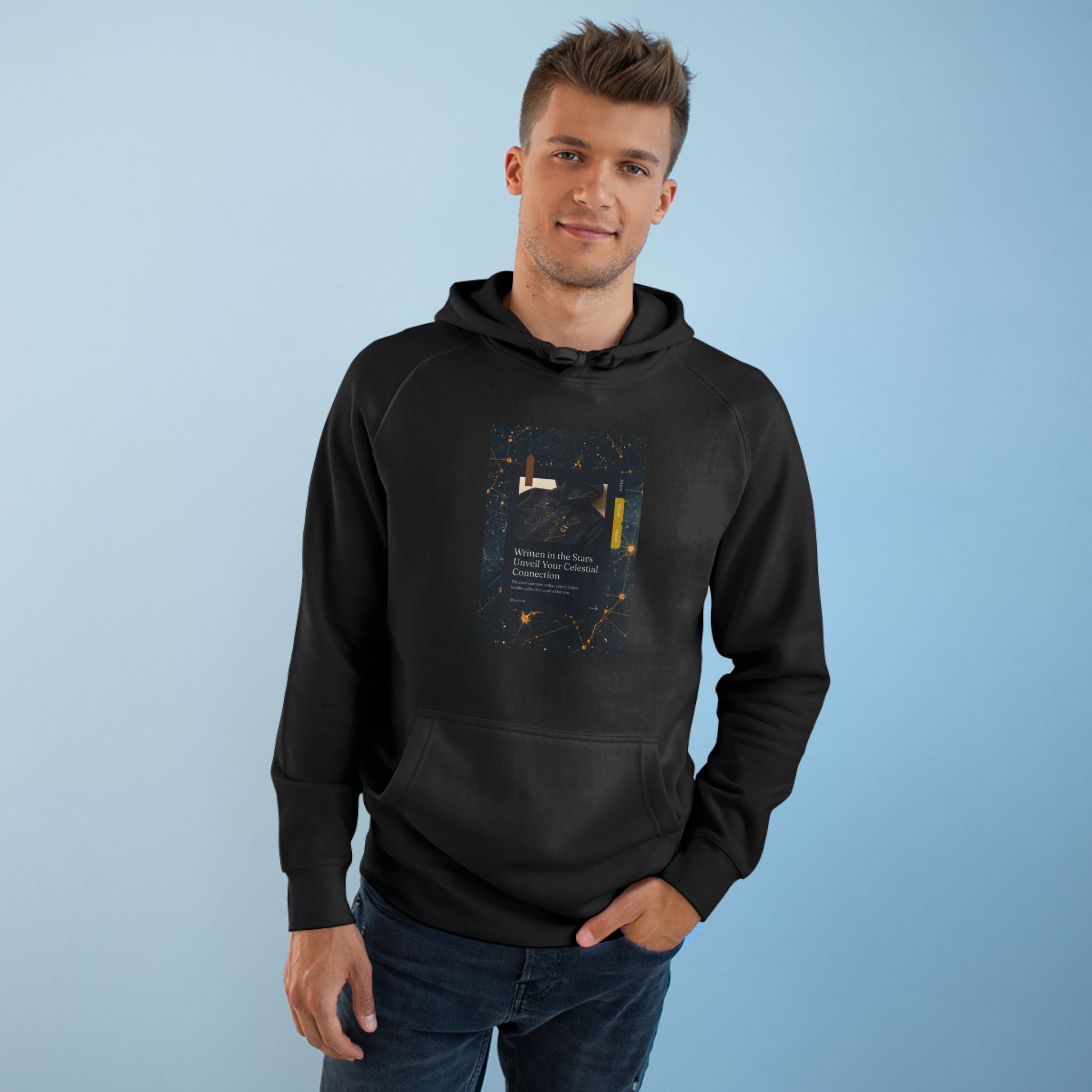 Zodiac Constellation Hoodie — Celestial Star Map Unisex Sweatshirt