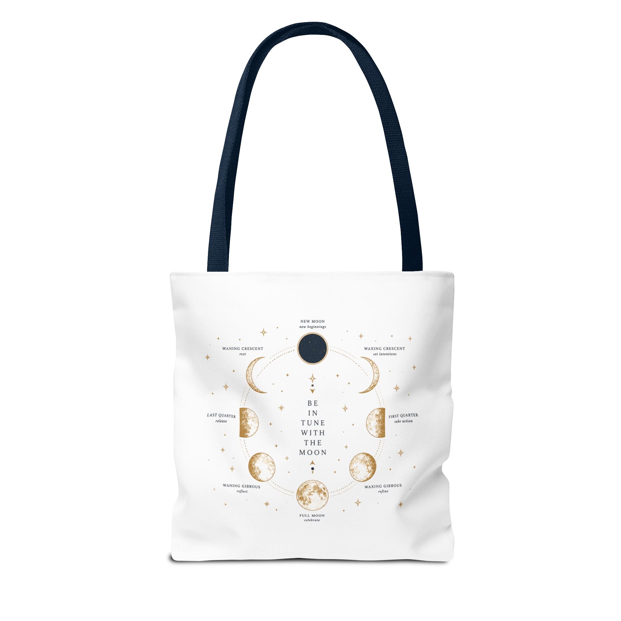 Moon Phase Tote Bag — Be in Tune with the Moon Graphic Tote