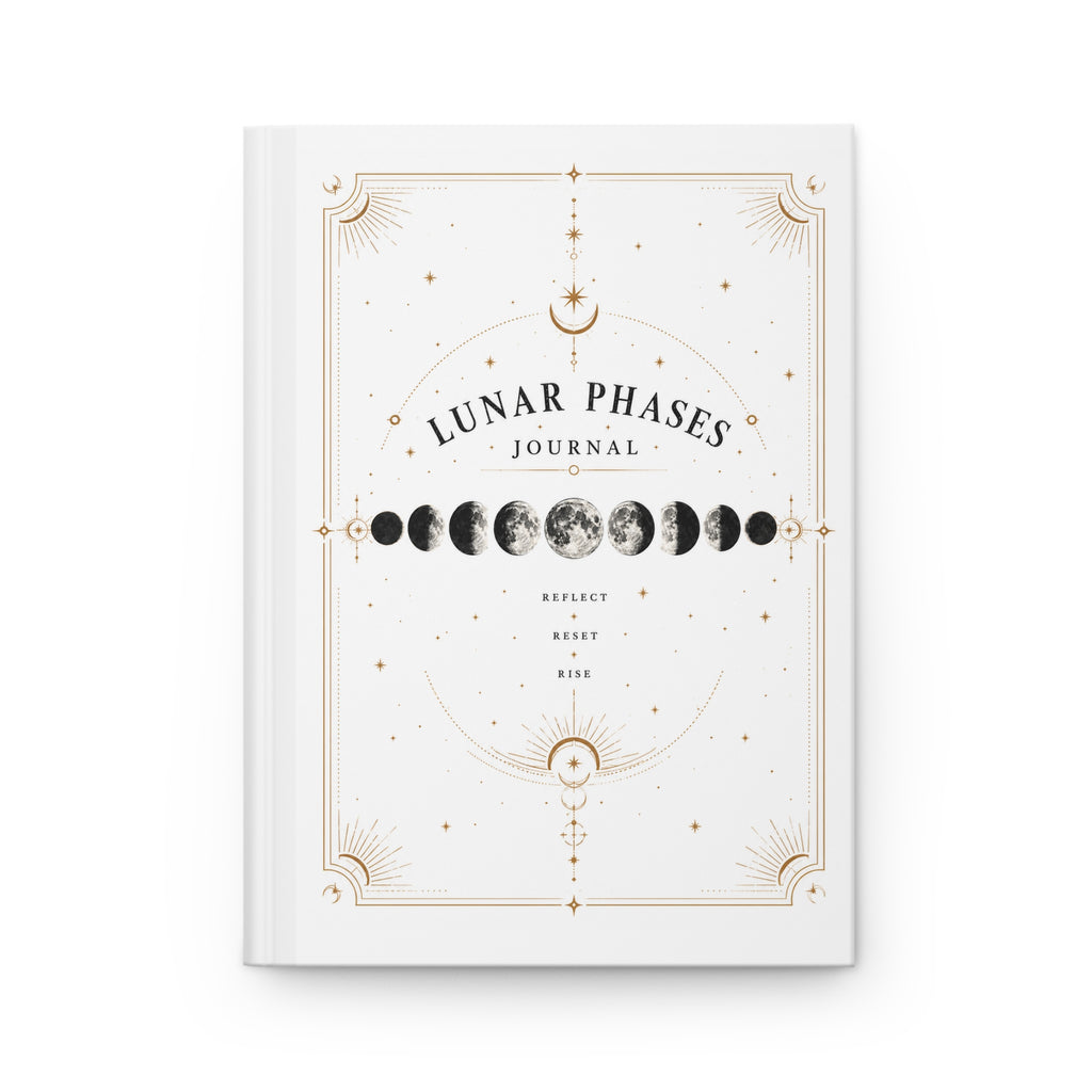 Lunar Phases Hardcover Journal — Moon Phase Astrology Notebook