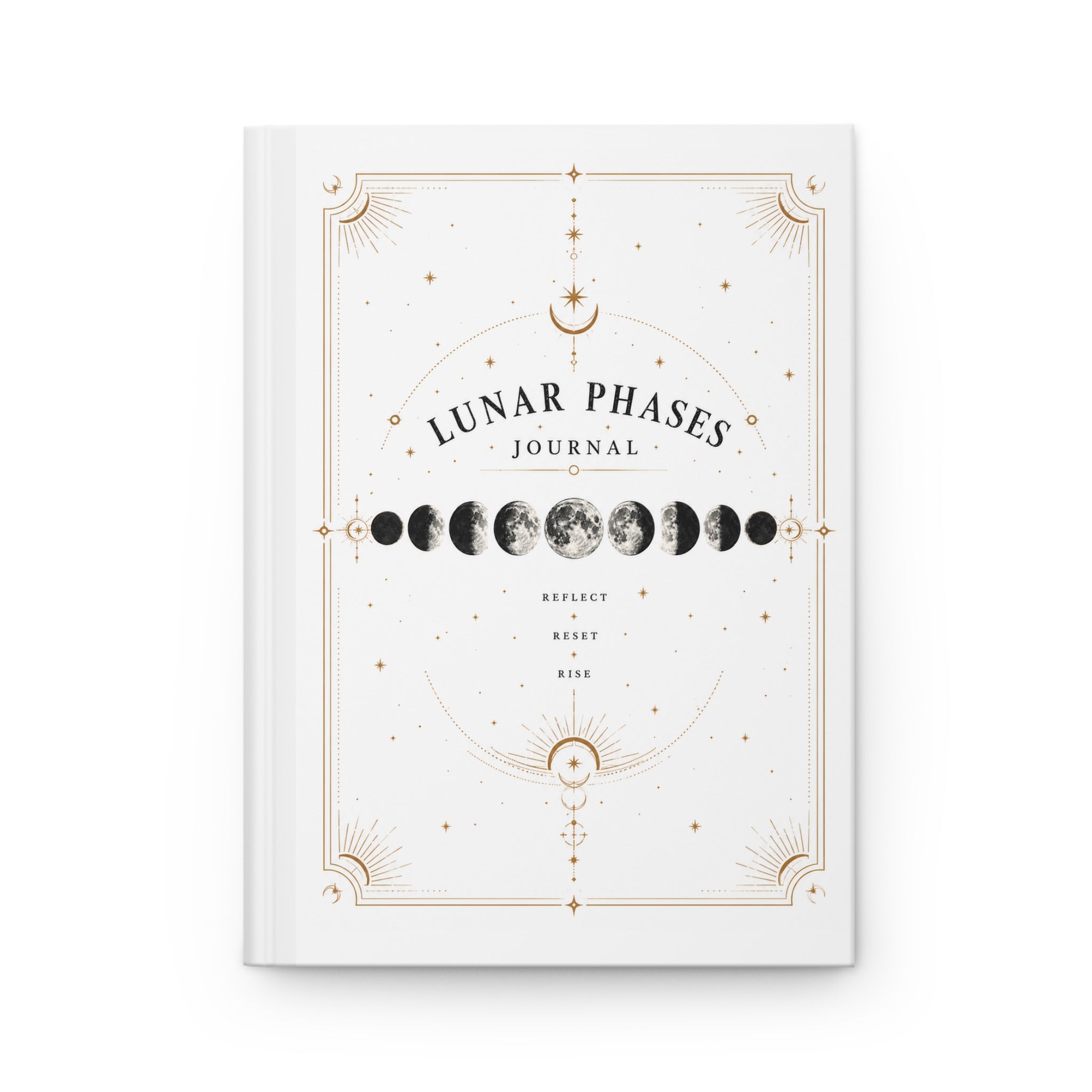 Lunar Phases Hardcover Journal — Moon Phase Astrology Notebook