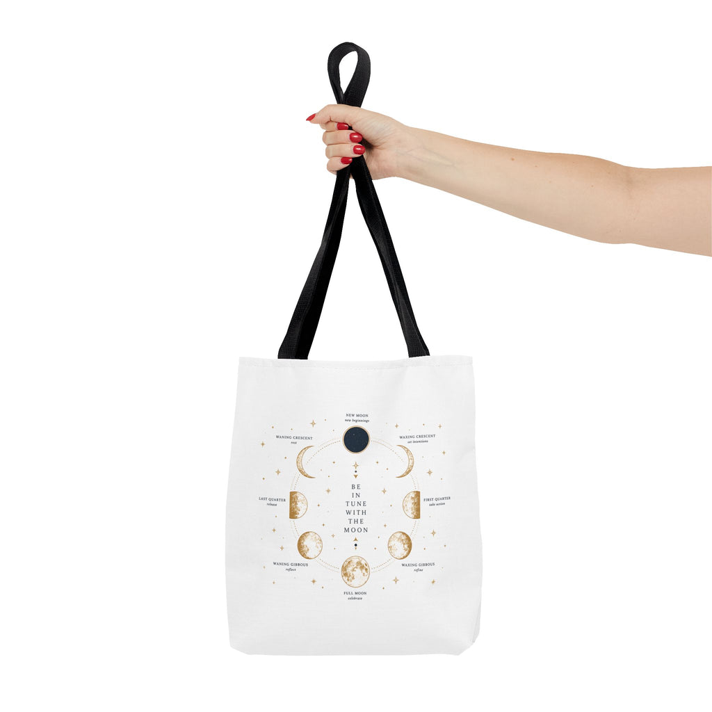 Moon Phase Tote Bag — Be in Tune with the Moon Graphic Tote