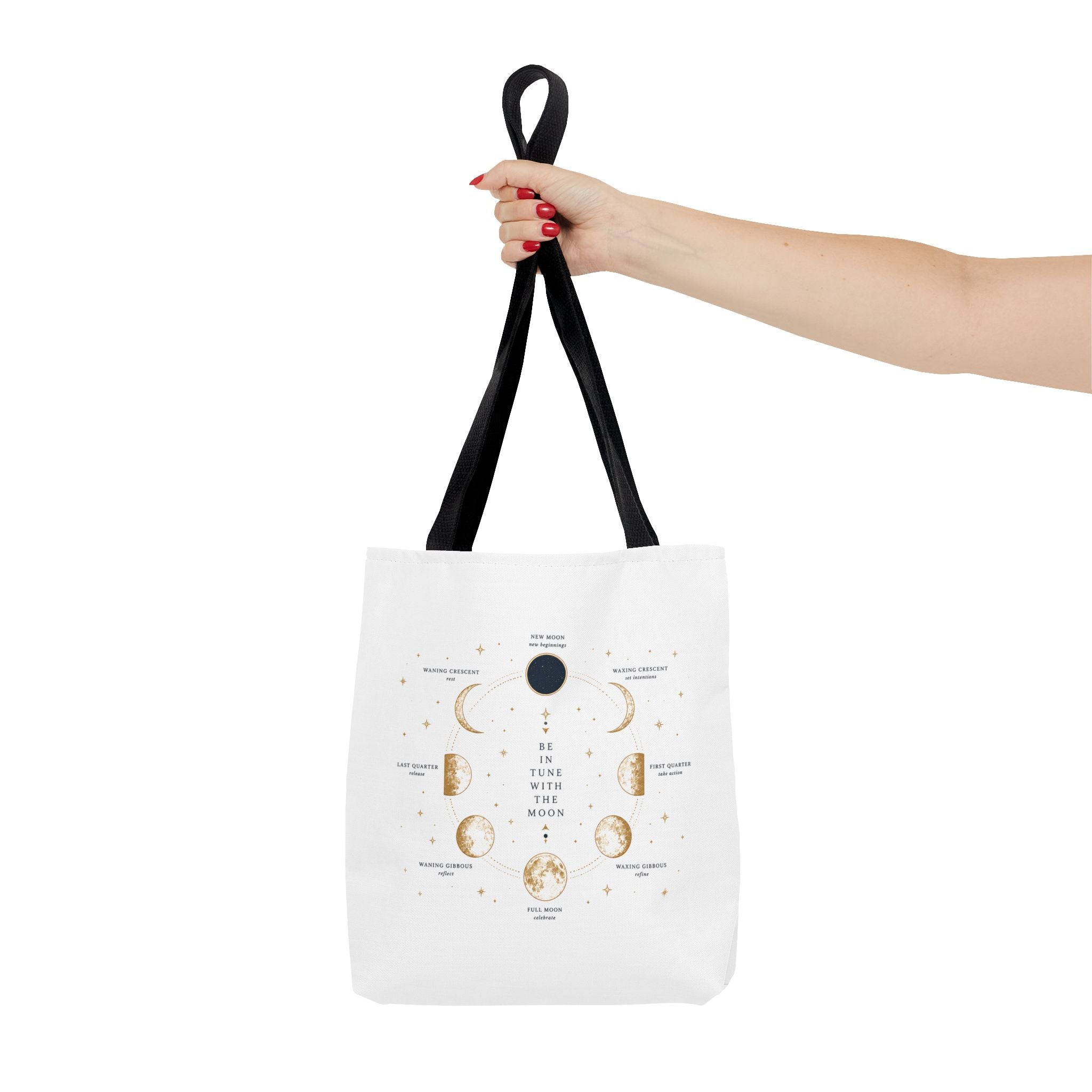 Moon Phase Tote Bag — Be in Tune with the Moon Graphic Tote