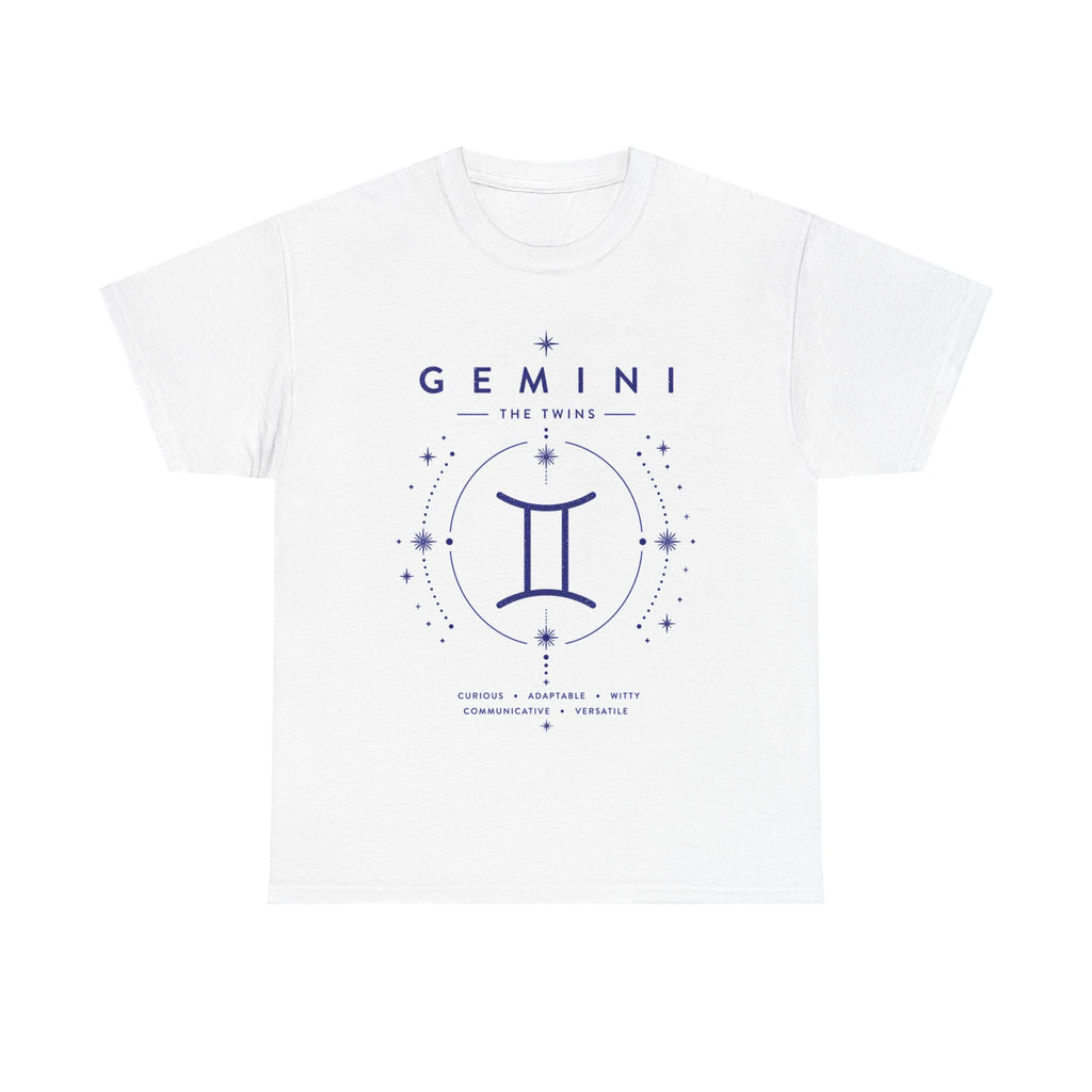 Gemini Zodiac Tee — The Twins Astrology Graphic Shirt