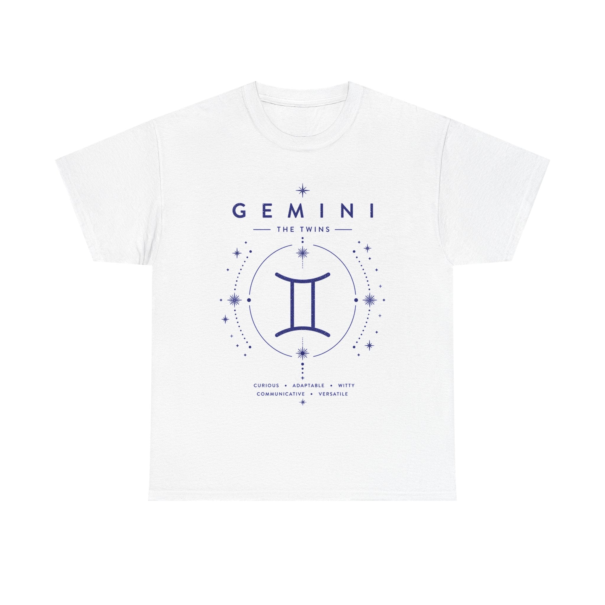 Gemini Zodiac Tee — The Twins Astrology Graphic Shirt