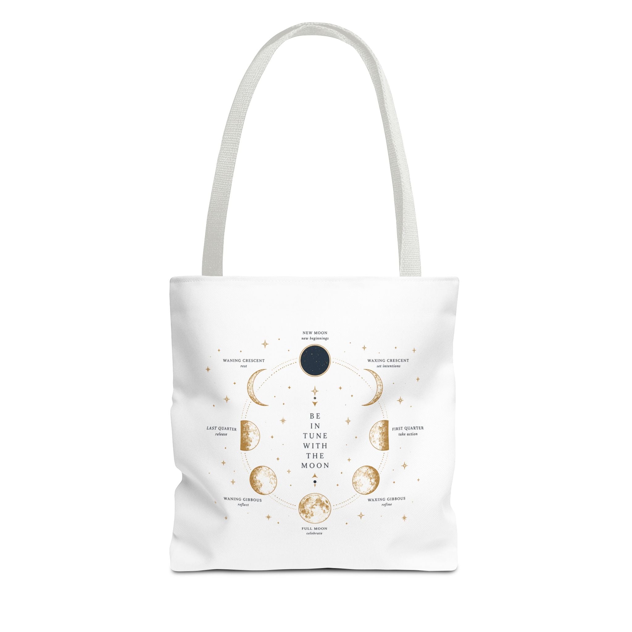 Moon Phase Tote Bag — Be in Tune with the Moon Graphic Tote