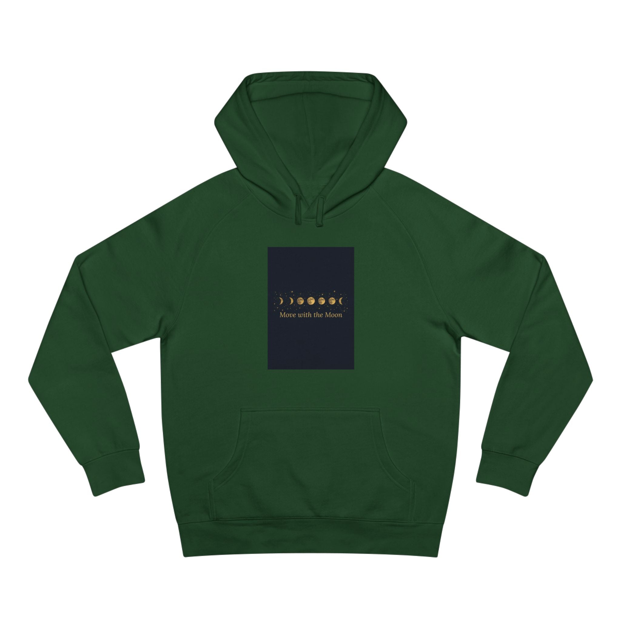 Moon Phase Hoodie — Celestial Lunar Cycle Unisex Sweatshirt