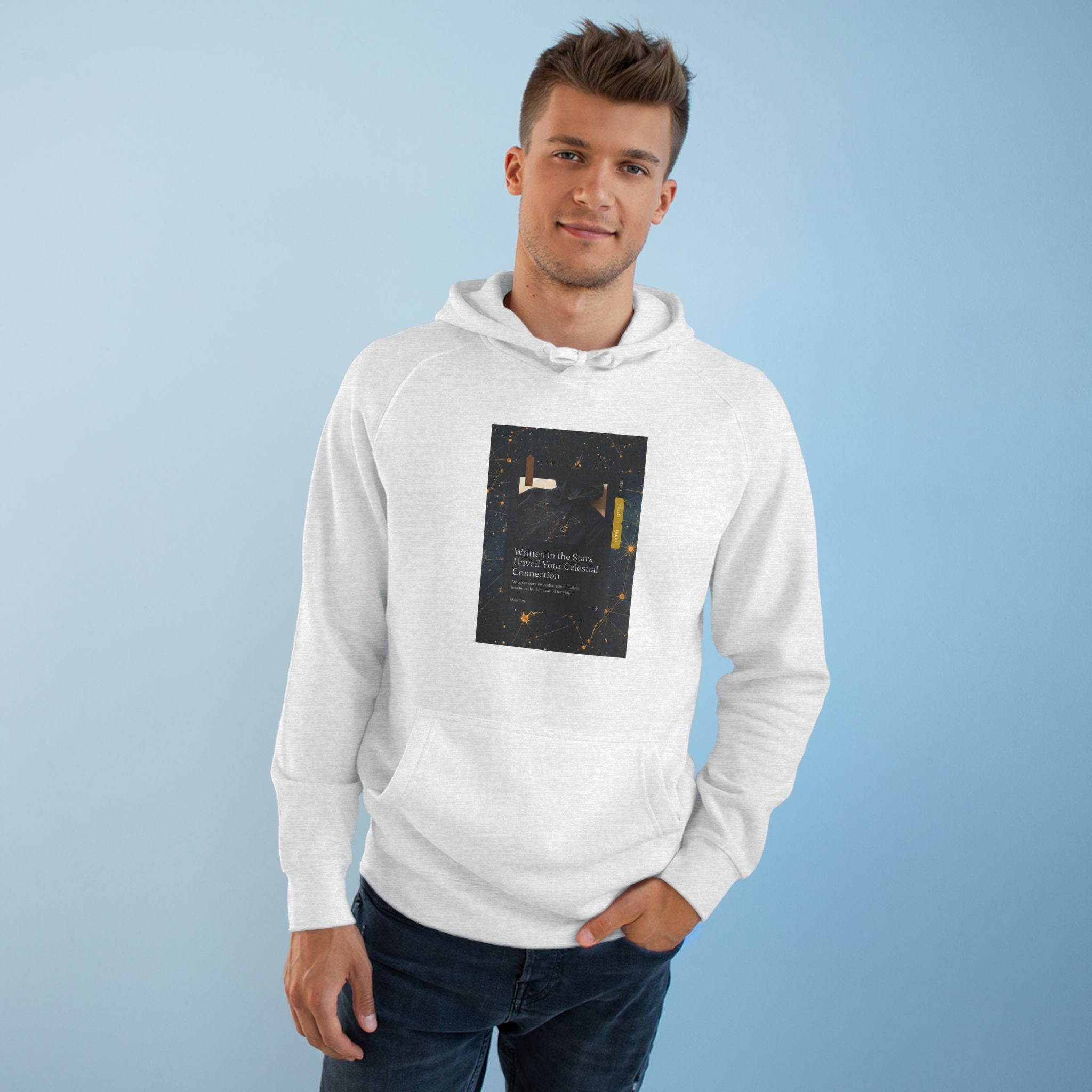 Zodiac Constellation Hoodie — Celestial Star Map Unisex Sweatshirt
