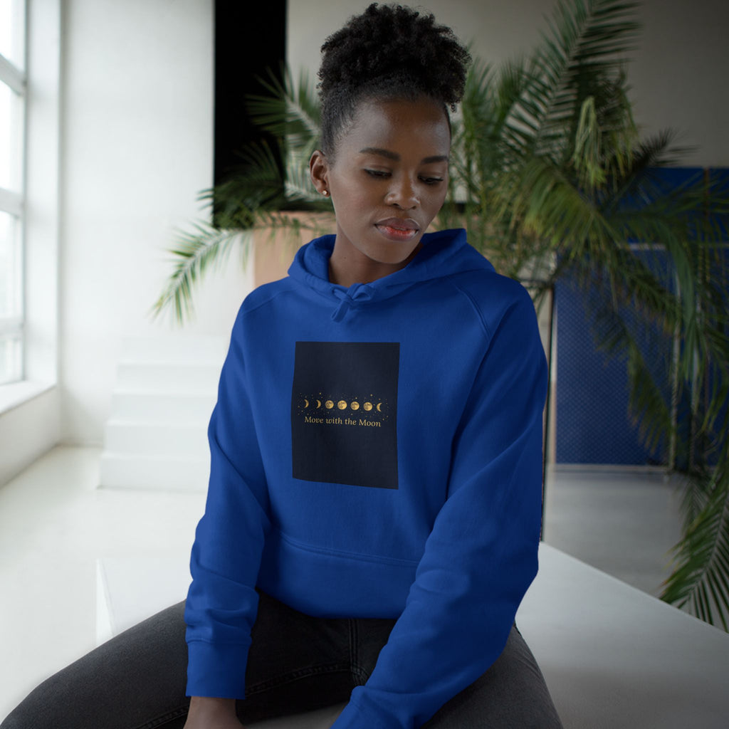 Moon Phase Hoodie — Celestial Lunar Cycle Unisex Sweatshirt