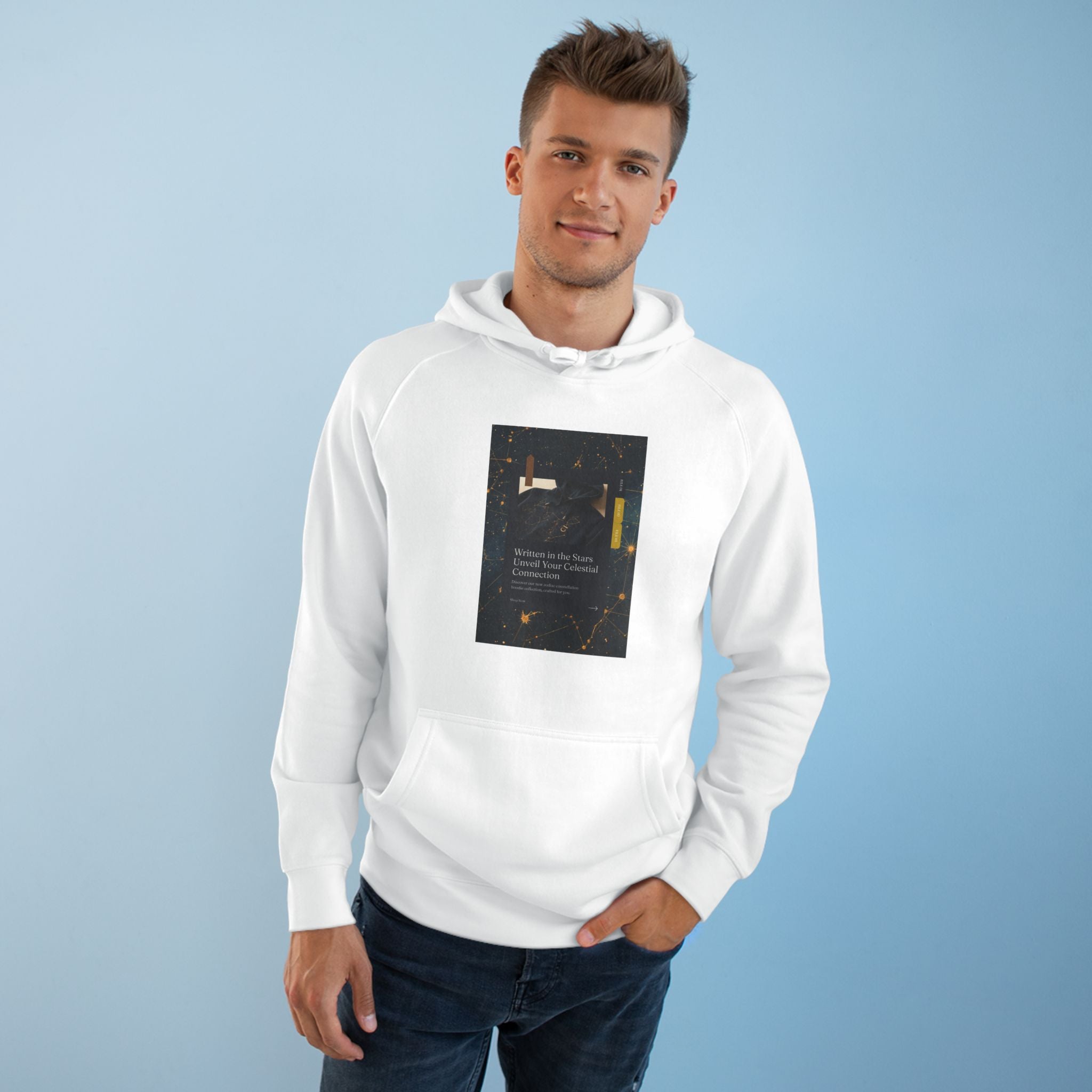 Zodiac Constellation Hoodie — Celestial Star Map Unisex Sweatshirt