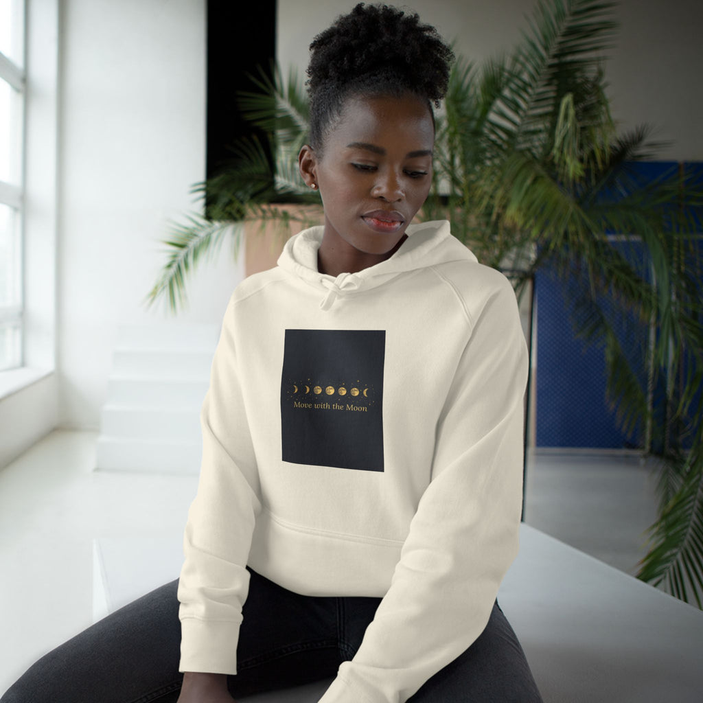 Moon Phase Hoodie — Celestial Lunar Cycle Unisex Sweatshirt