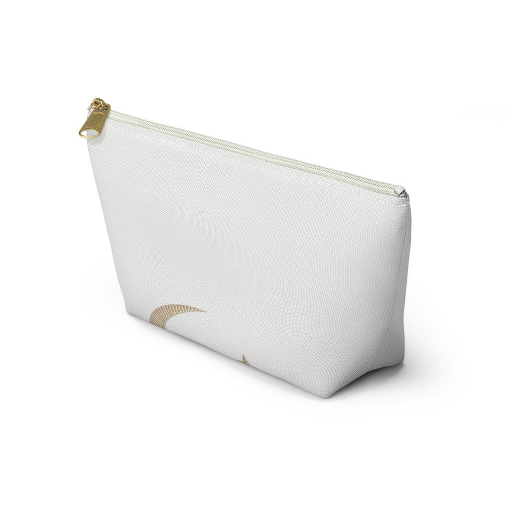 Minimal Crescent Moon Accessory Pouch — T‑Bottom Cosmetic Bag