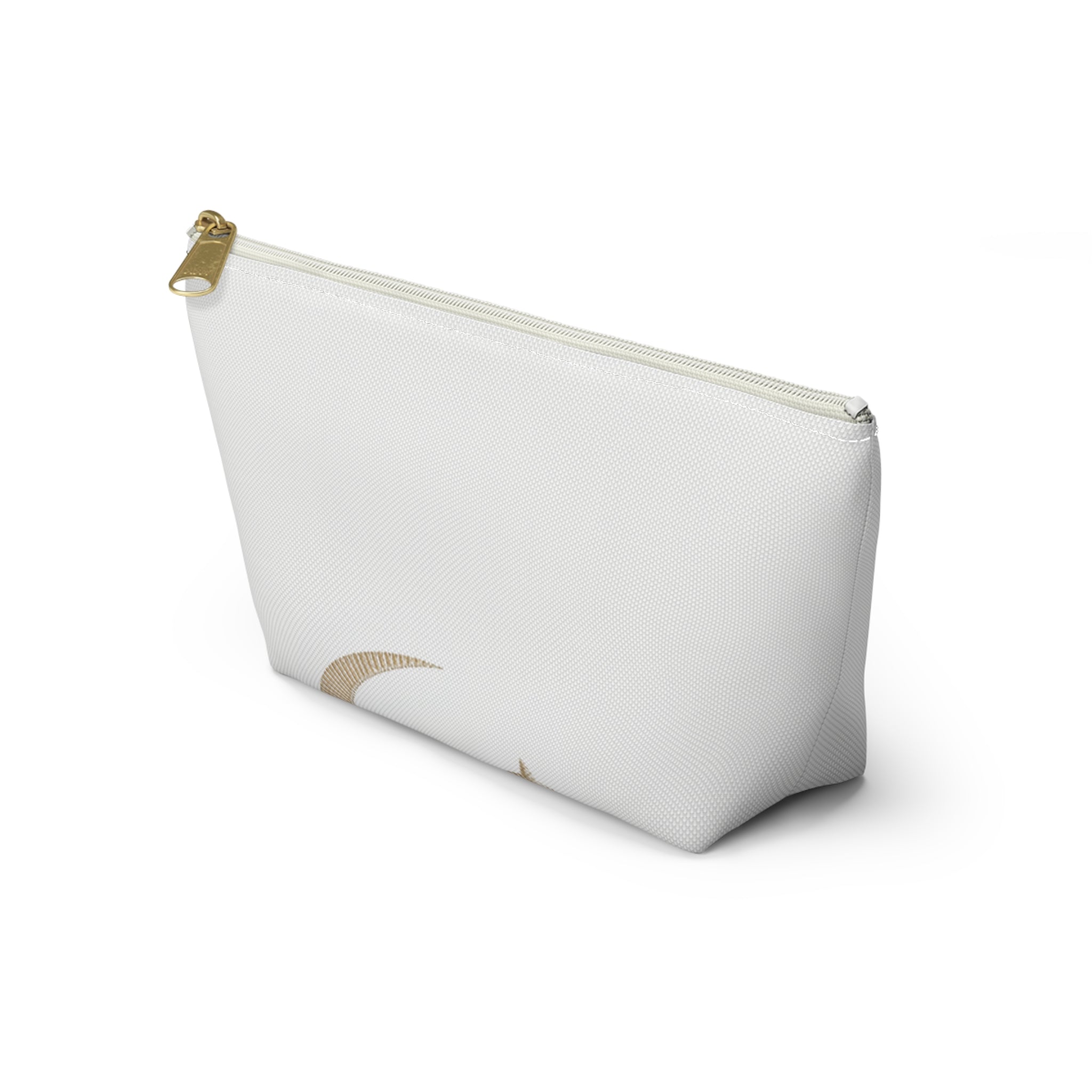 Minimal Crescent Moon Accessory Pouch — T‑Bottom Cosmetic Bag