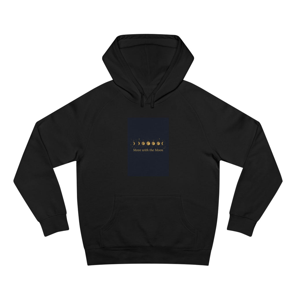 Moon Phase Hoodie — Celestial Lunar Cycle Unisex Sweatshirt