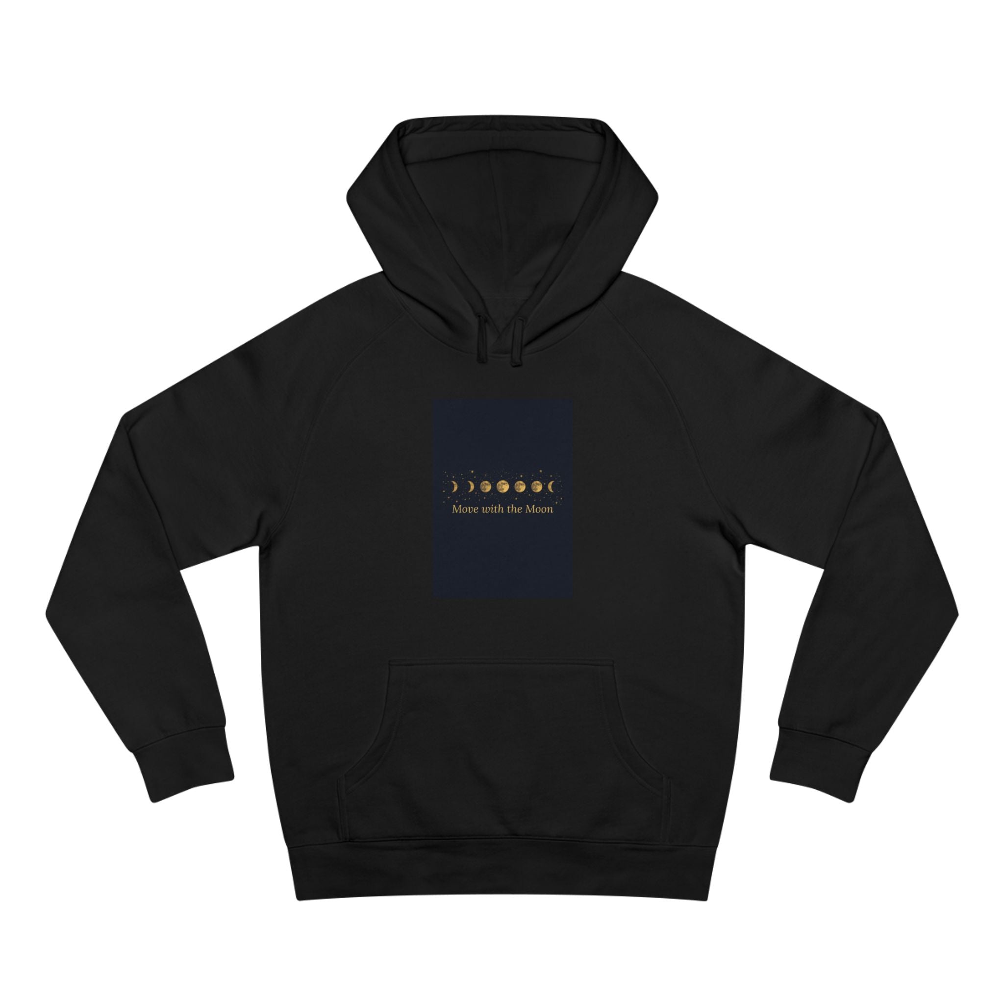 Moon Phase Hoodie — Celestial Lunar Cycle Unisex Sweatshirt