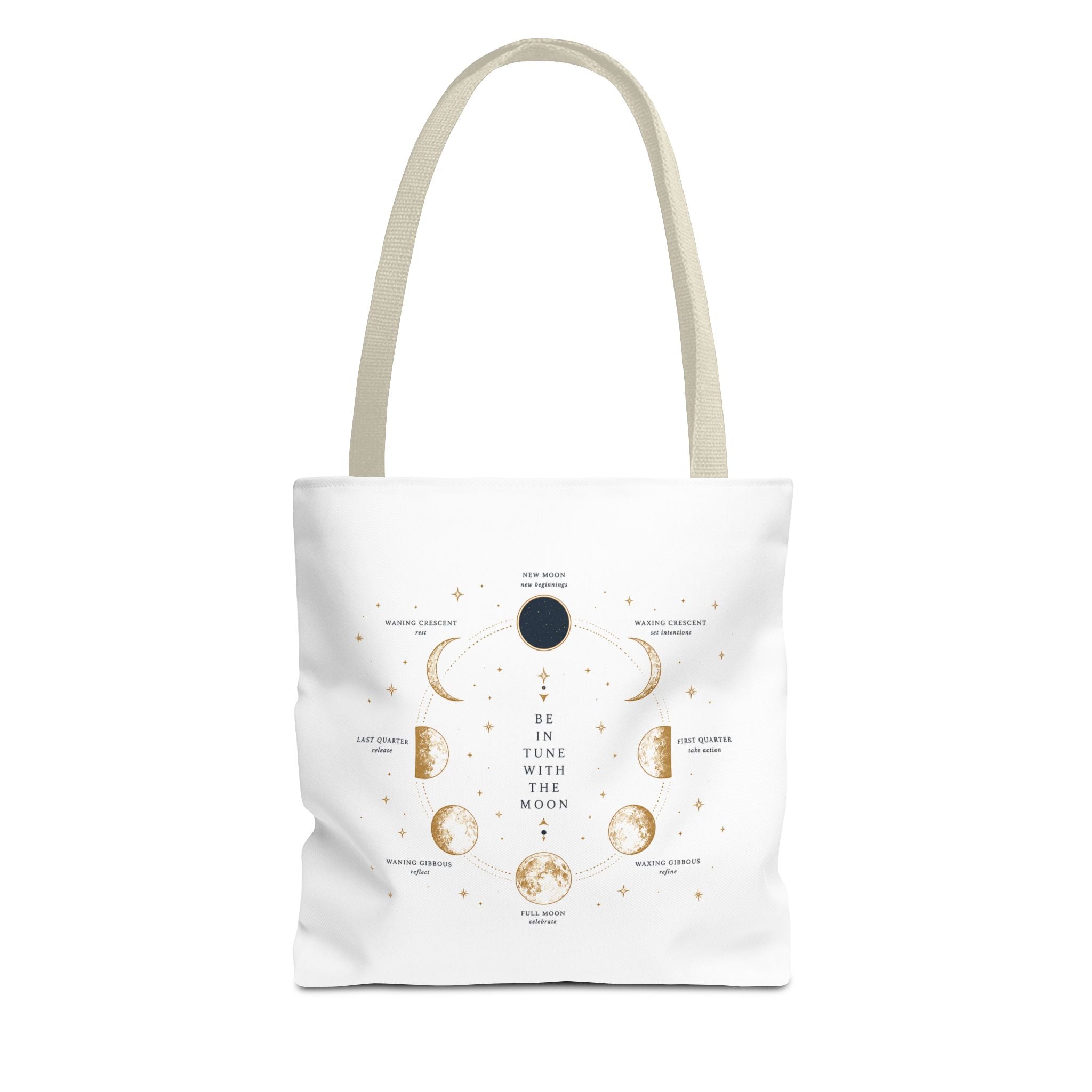 Moon Phase Tote Bag — Be in Tune with the Moon Graphic Tote