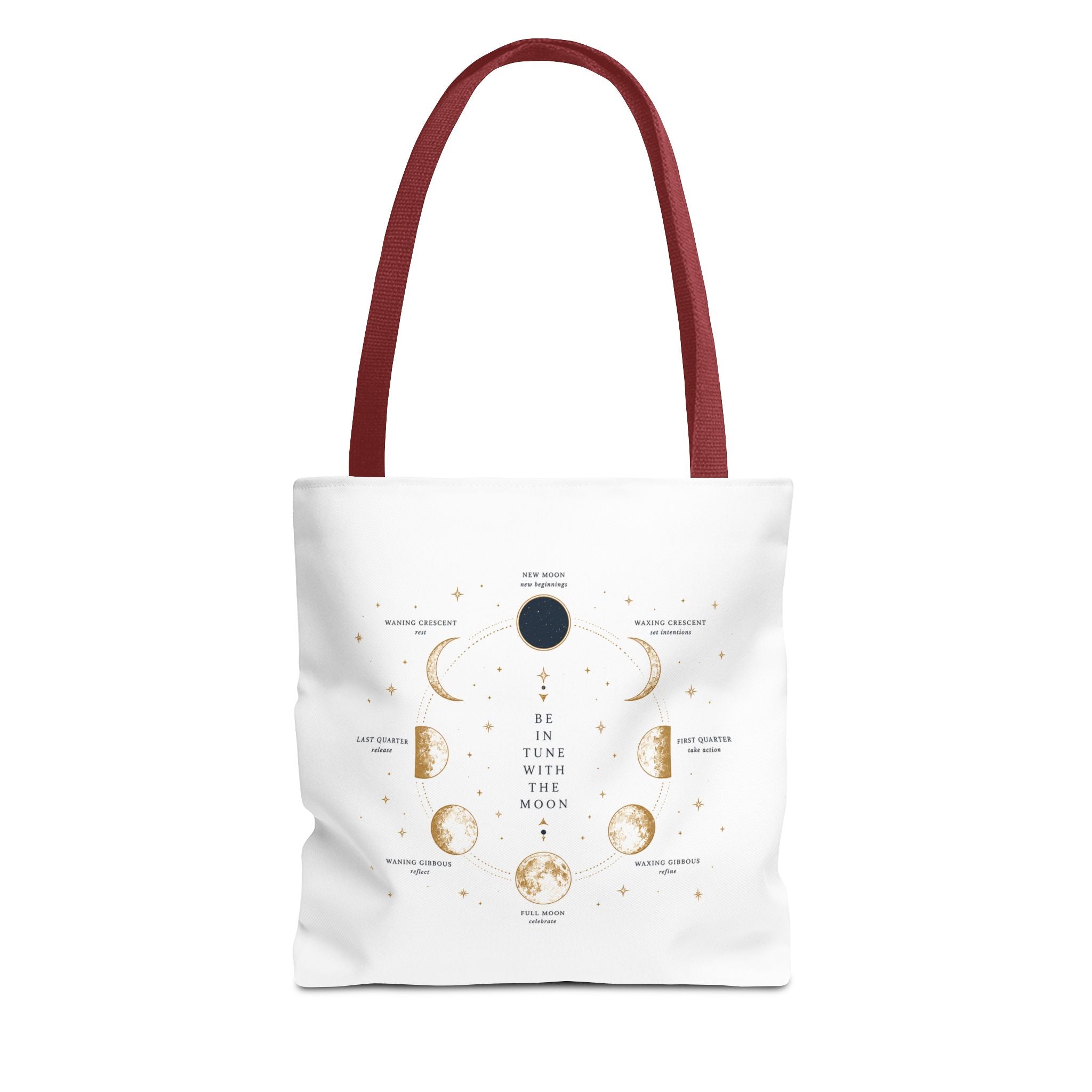 Moon Phase Tote Bag — Be in Tune with the Moon Graphic Tote