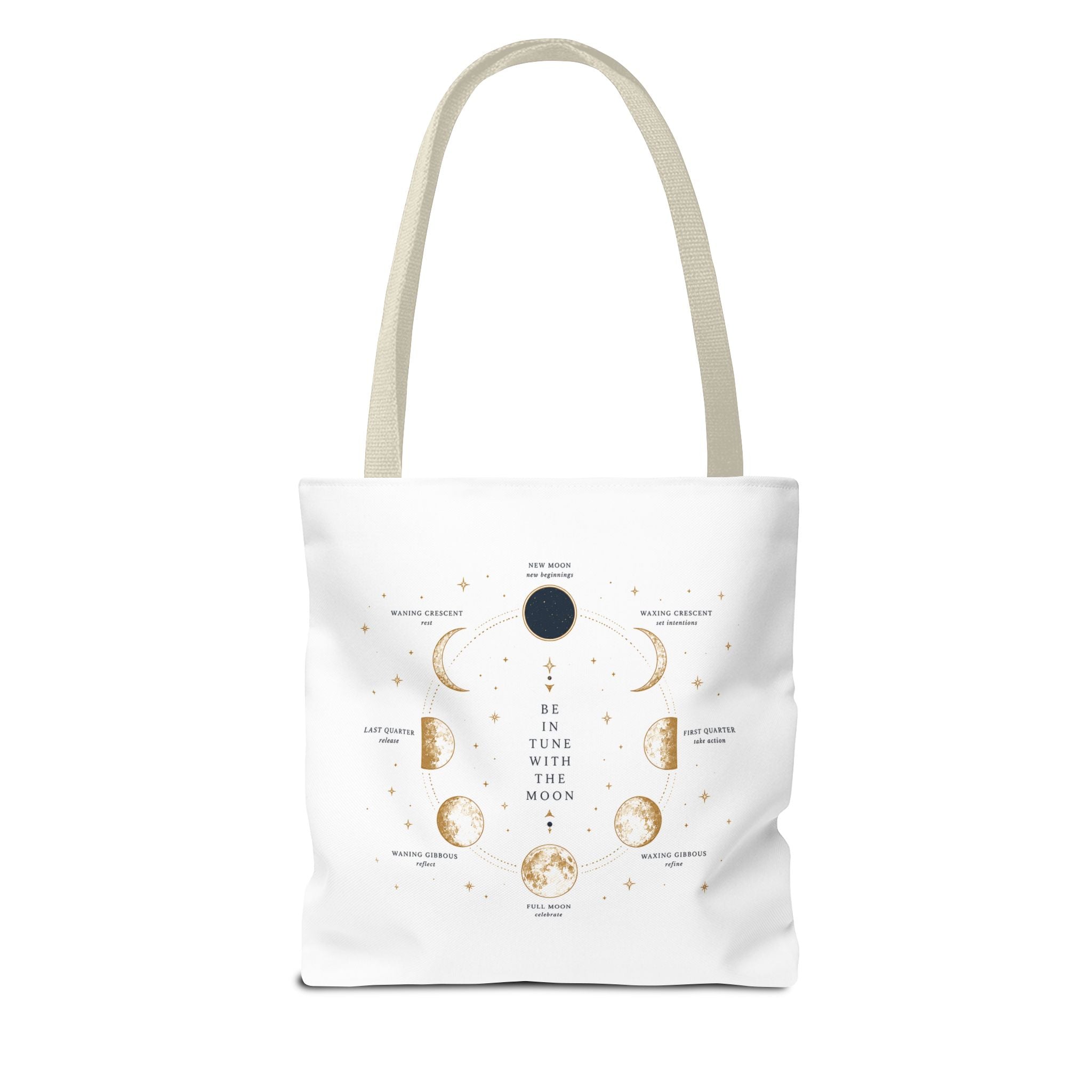 Moon Phase Tote Bag — Be in Tune with the Moon Graphic Tote