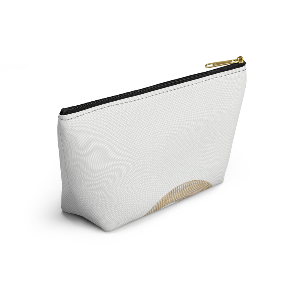 Minimal Crescent Moon Accessory Pouch — T‑Bottom Cosmetic Bag