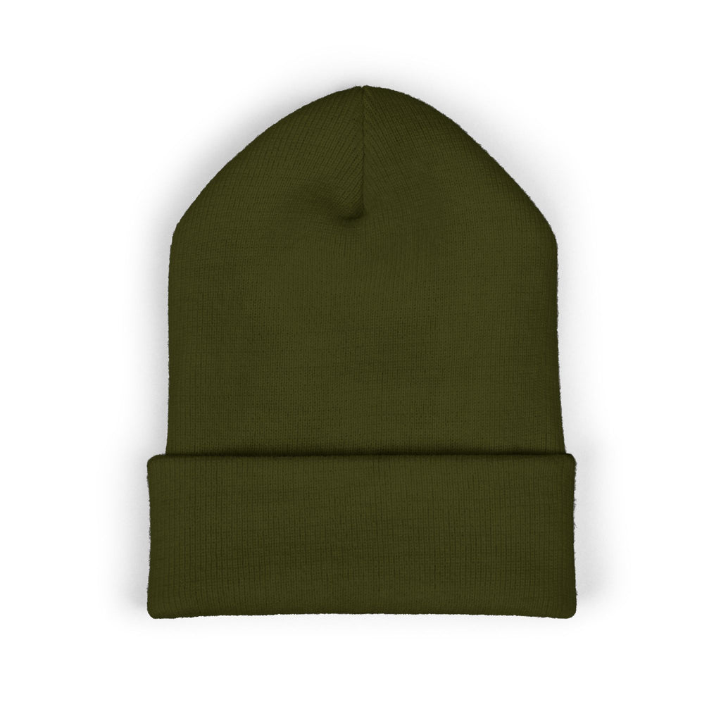 Moon Phase Embroidered Beanie — Celestial Crescent Moon Unisex Beanie