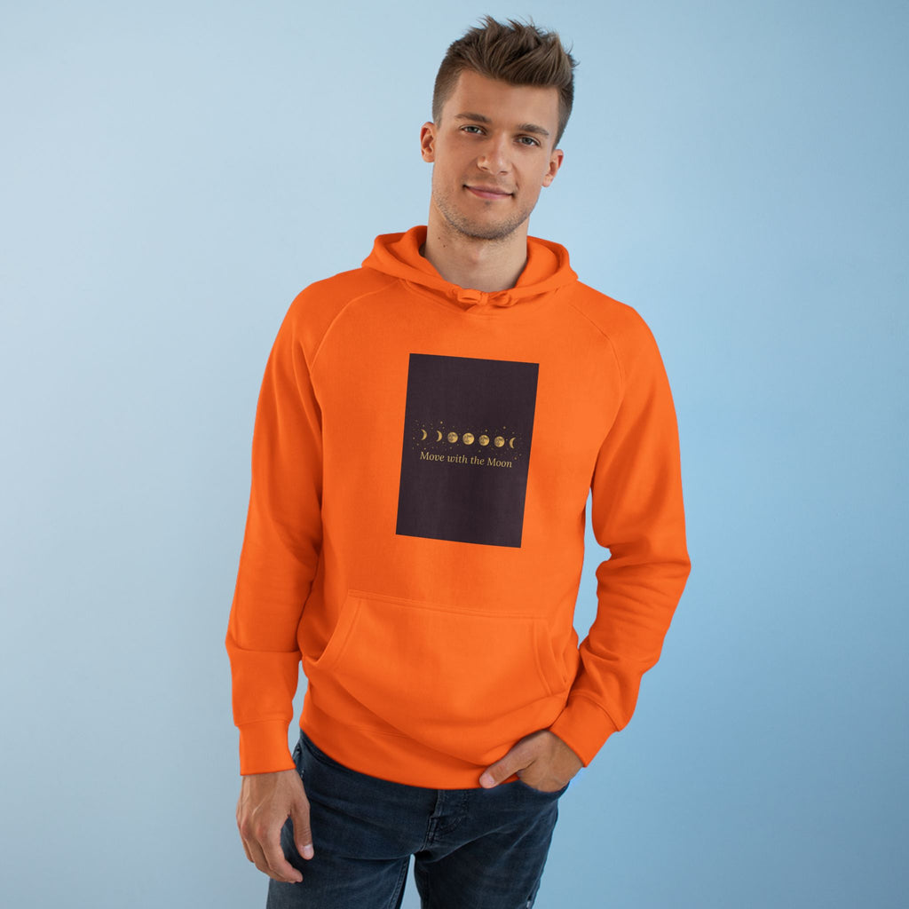 Moon Phase Hoodie — Celestial Lunar Cycle Unisex Sweatshirt