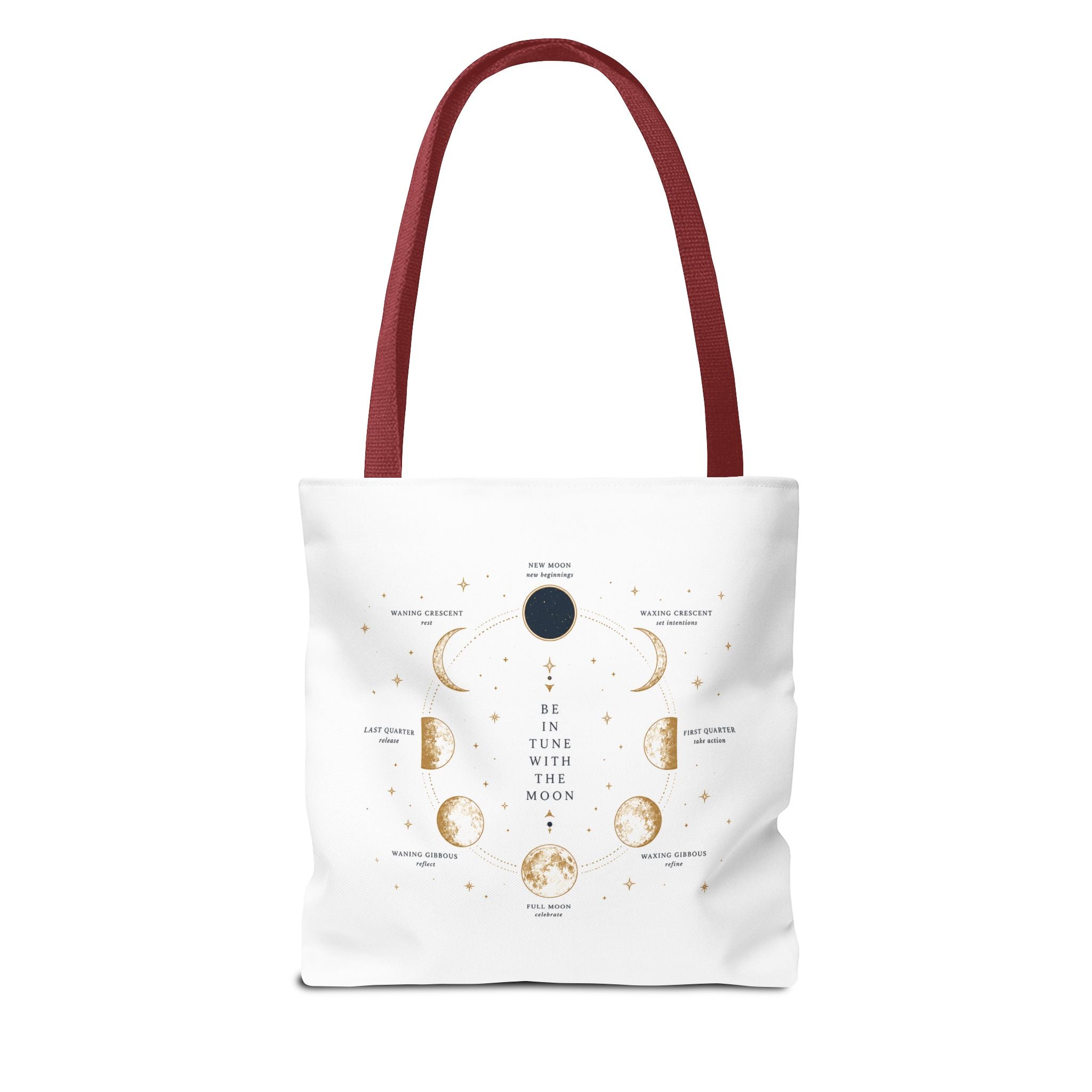 Moon Phase Tote Bag — Be in Tune with the Moon Graphic Tote