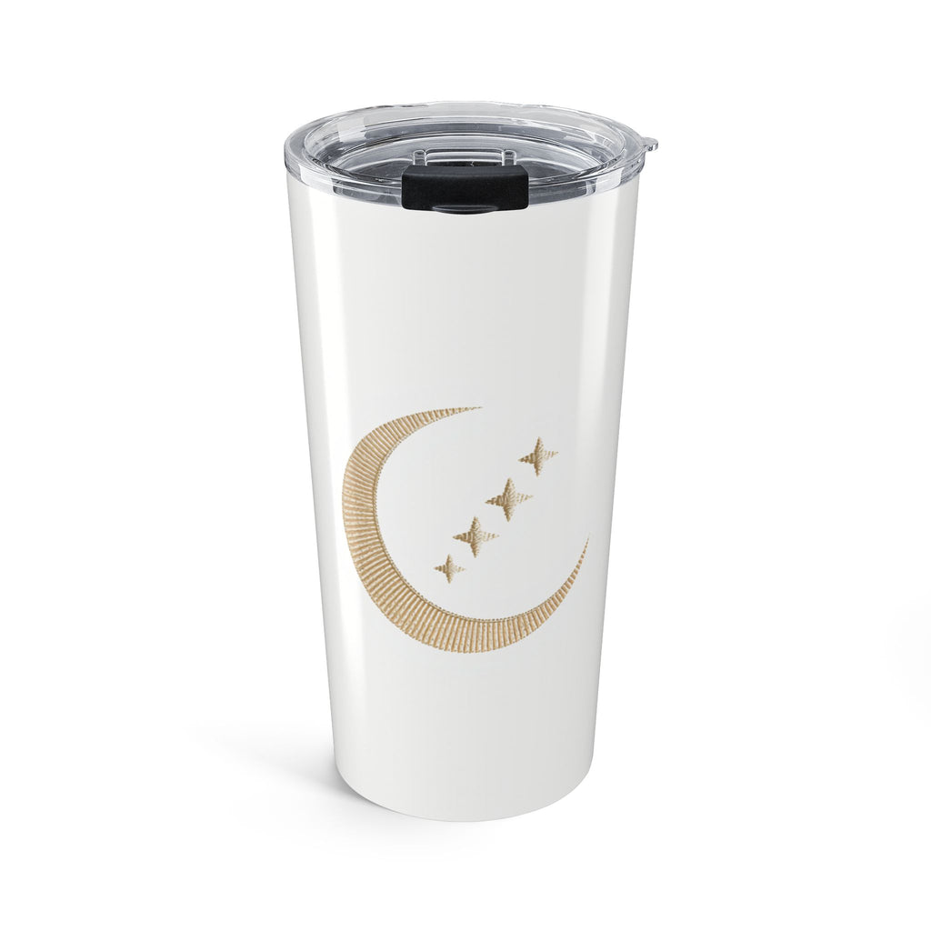 "Move with the Moon" Travel Tumbler — Celestial Crescent Moon Insulated Cup | Moon Gift