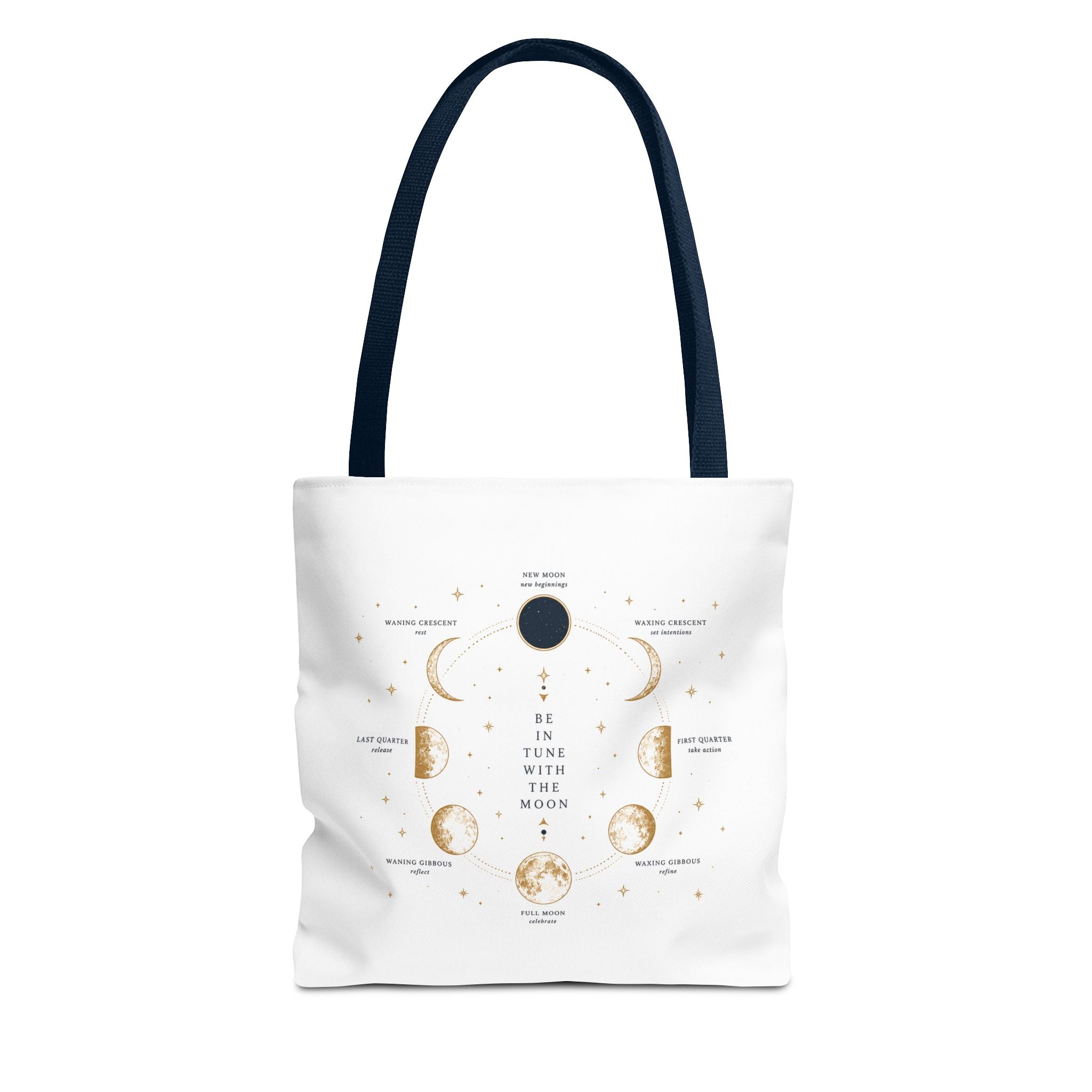 Moon Phase Tote Bag — Be in Tune with the Moon Graphic Tote