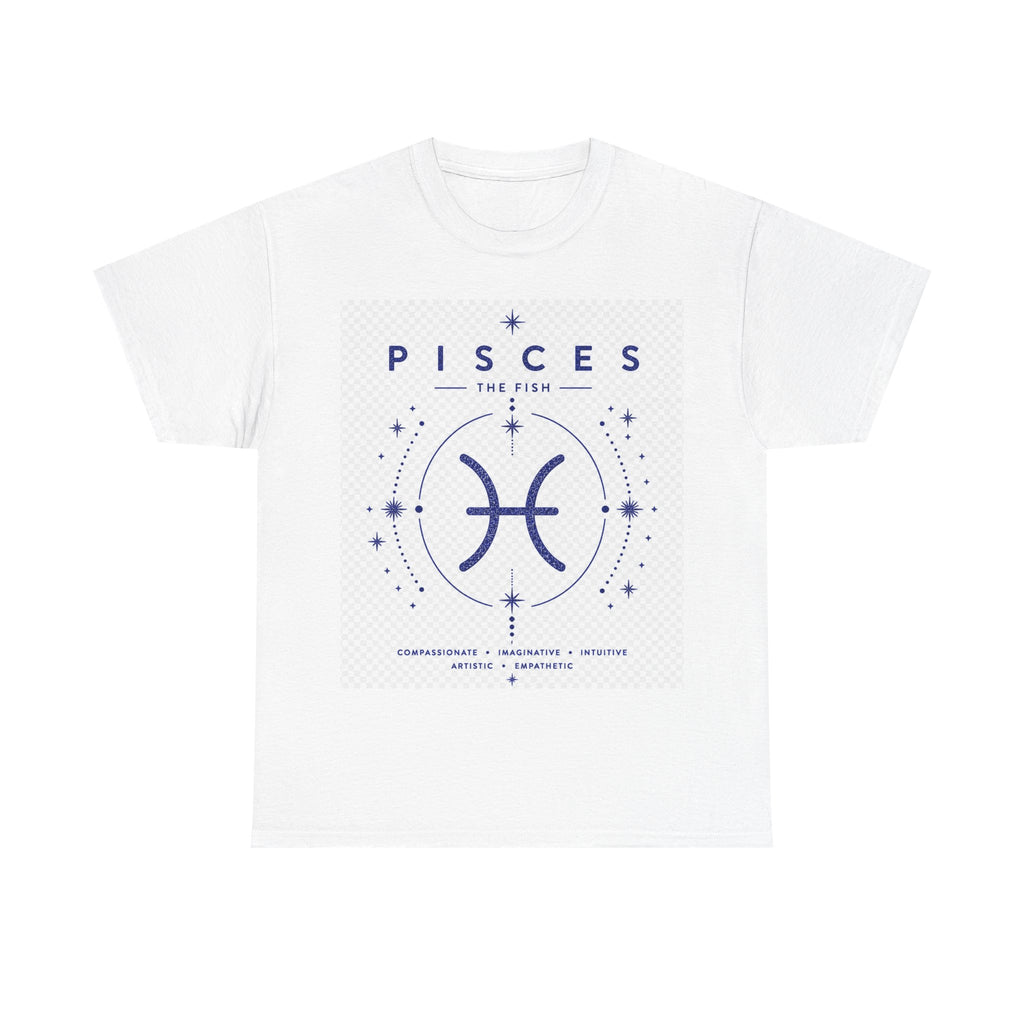 Pisces Zodiac T‑Shirt — The Fish Horoscope Tee (Astrology Traits & Starry Design)