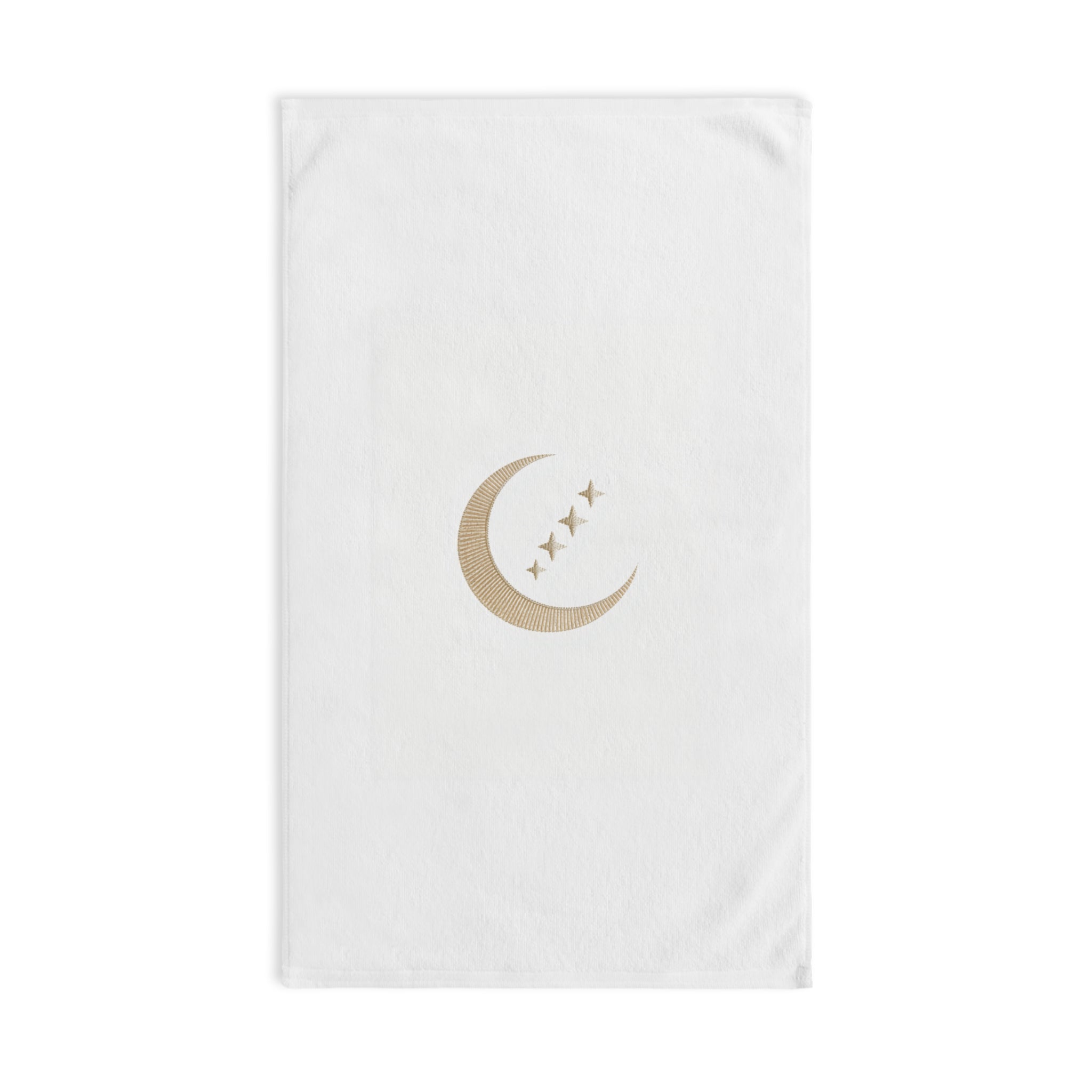 Moon Phase Hand Towel — Celestial Crescent Moon Bathroom Decor | Mystical Home Gift