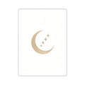 Celestial Crescent Moon Die-Cut Sticker — Gold Moon & Stars | Boho Mystical Decal | Auralyn's