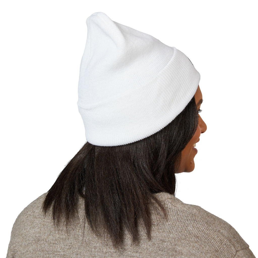 Moon Phase Embroidered Beanie — Celestial Crescent Moon Unisex Beanie