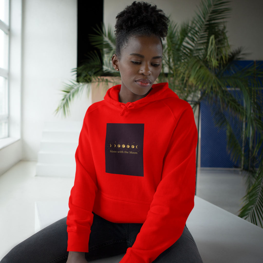 Moon Phase Hoodie — Celestial Lunar Cycle Unisex Sweatshirt