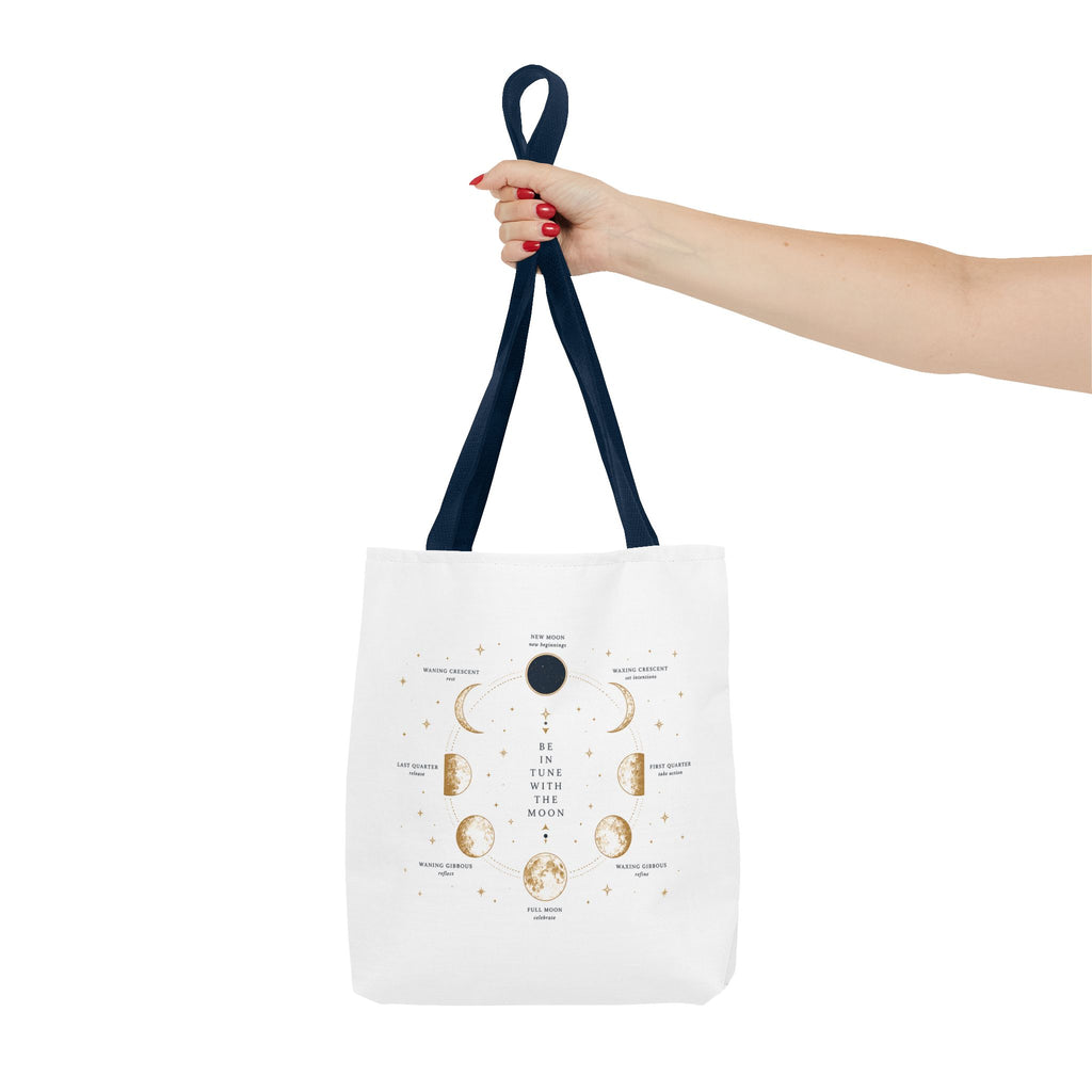Moon Phase Tote Bag — Be in Tune with the Moon Graphic Tote