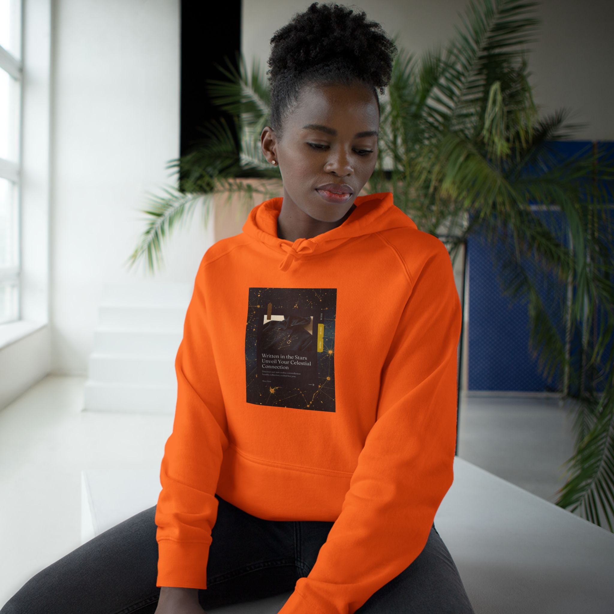 Zodiac Constellation Hoodie — Celestial Star Map Unisex Sweatshirt