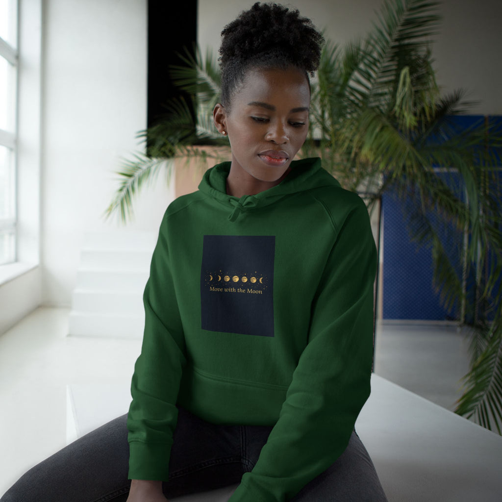 Moon Phase Hoodie — Celestial Lunar Cycle Unisex Sweatshirt