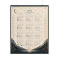 Yearly Moon Phases Rolled Poster Calendar