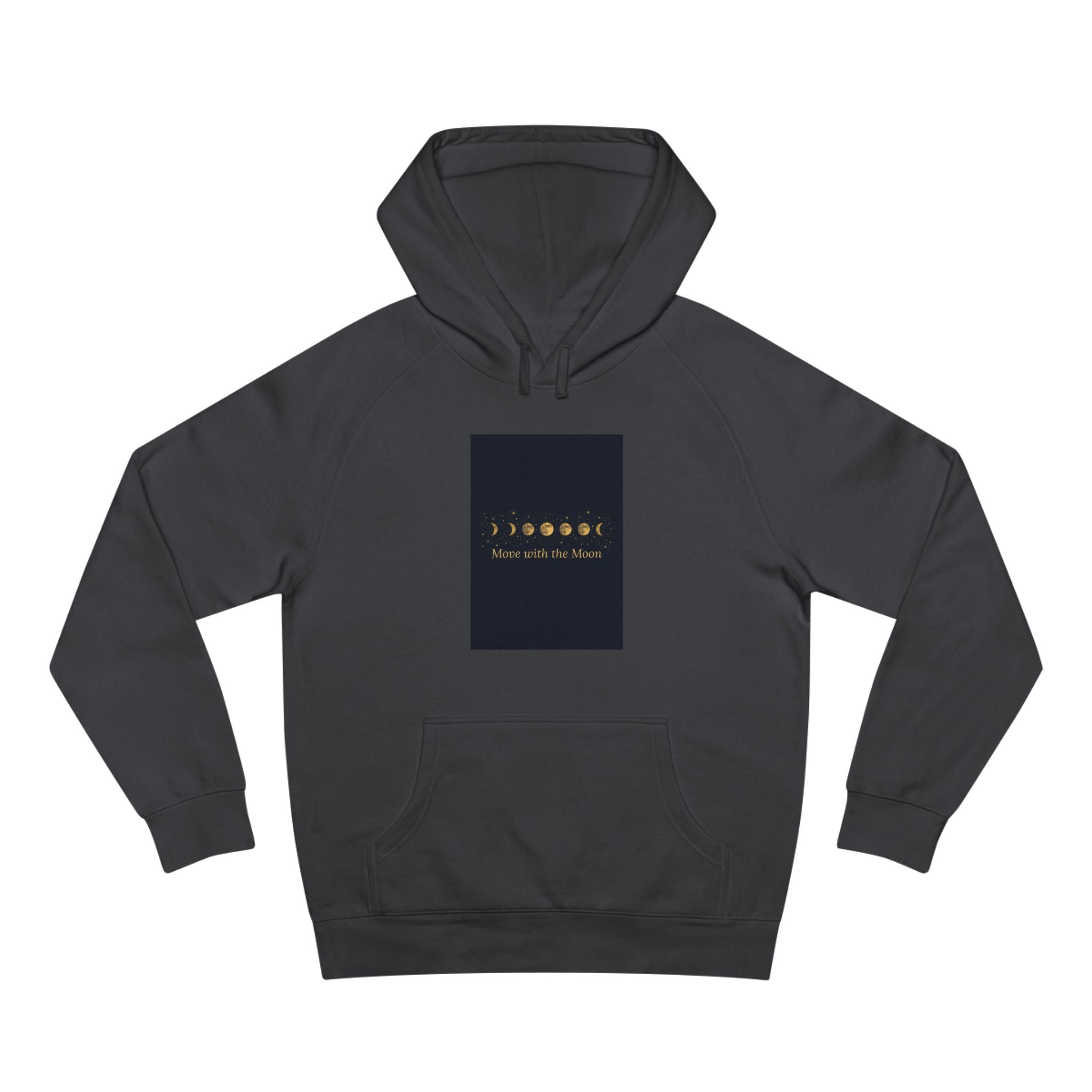 Moon Phase Hoodie — Celestial Lunar Cycle Unisex Sweatshirt