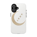 Celestial Moon Phase Phone Case — Crescent Moon & Stars | Mystical Phone Accessory